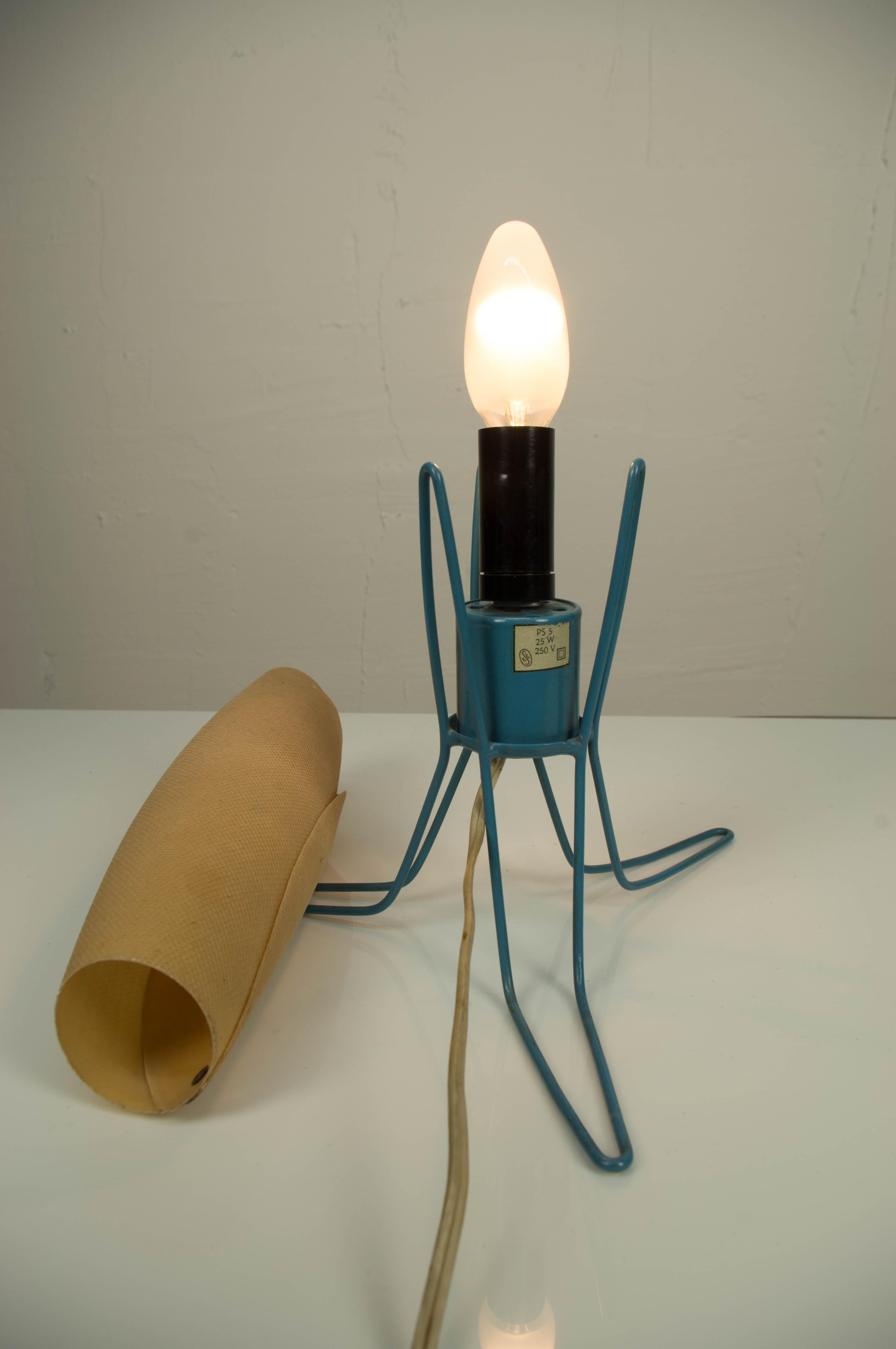 Metal Rocket Table Lamp, 1960s For Sale