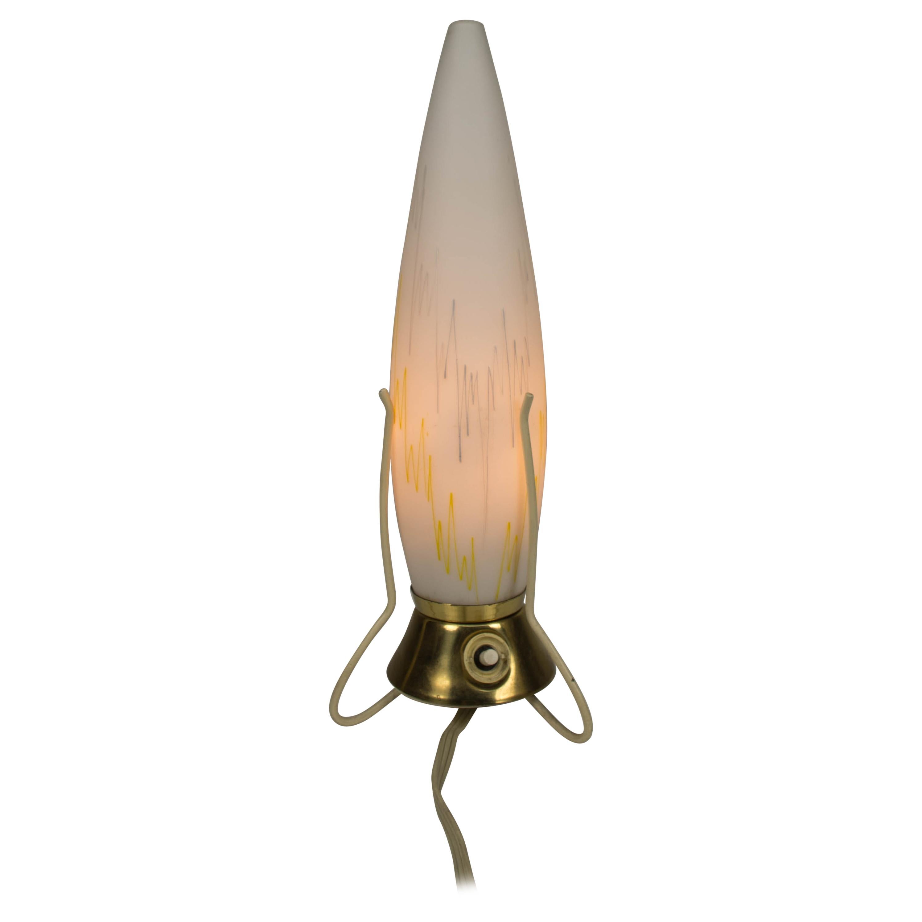 Lampe de table Rocket, années 1950, Tchécoslovaquie