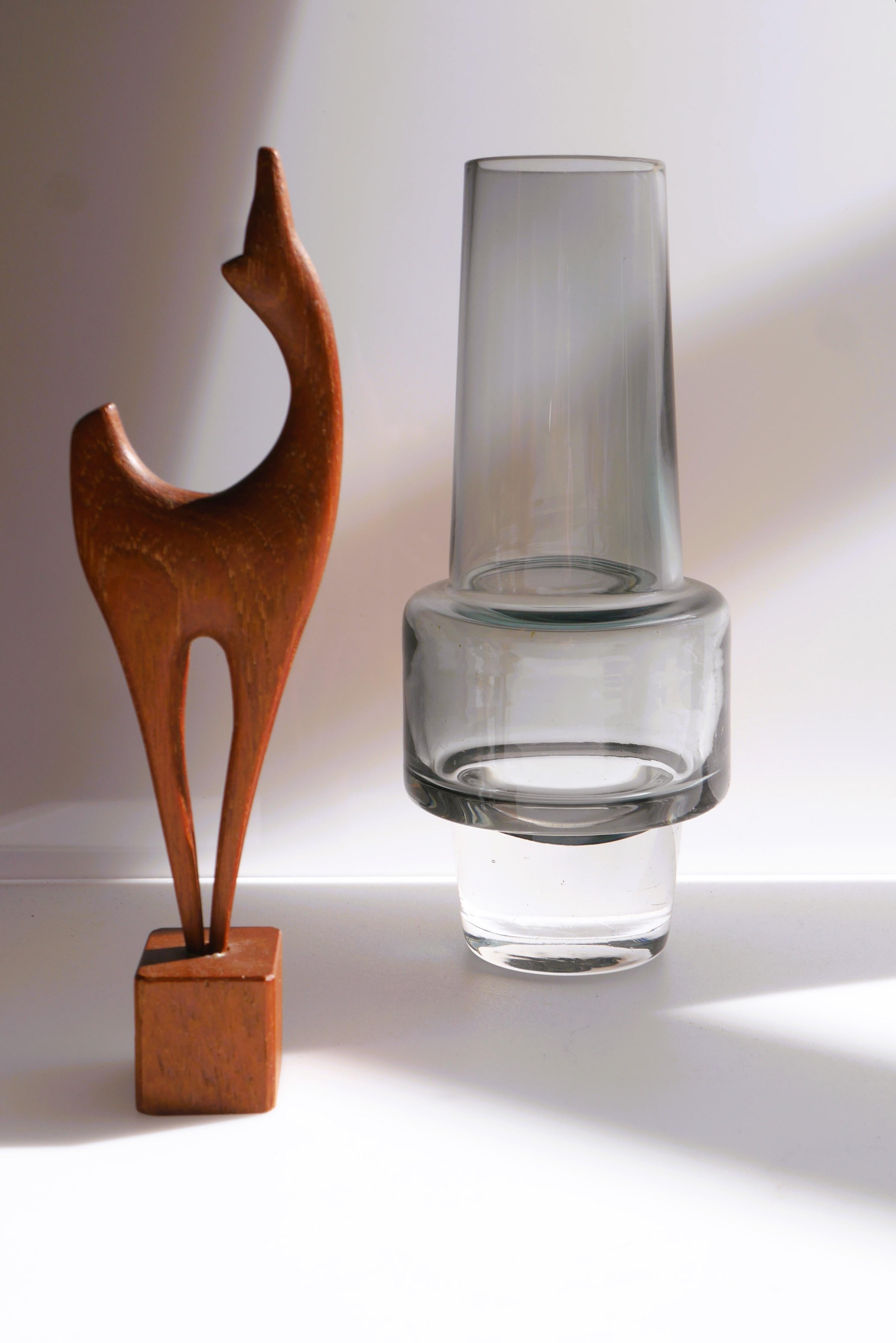 Mid-20th Century 'Rocket' Vase by Inge Samuelsson, Sea Glassbruk For Sale
