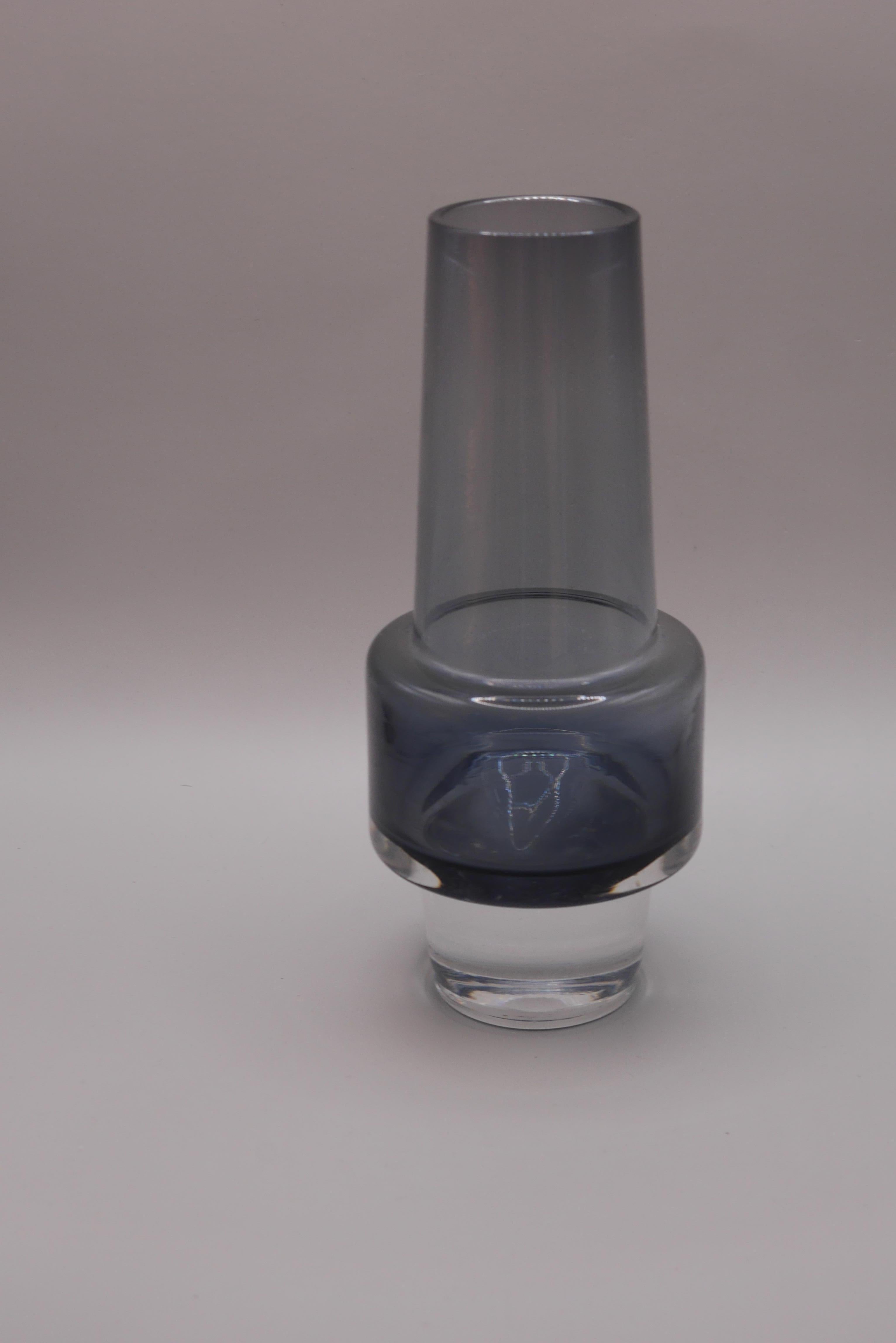 Art Glass 'Rocket' Vase by Inge Samuelsson, Sea Glassbruk