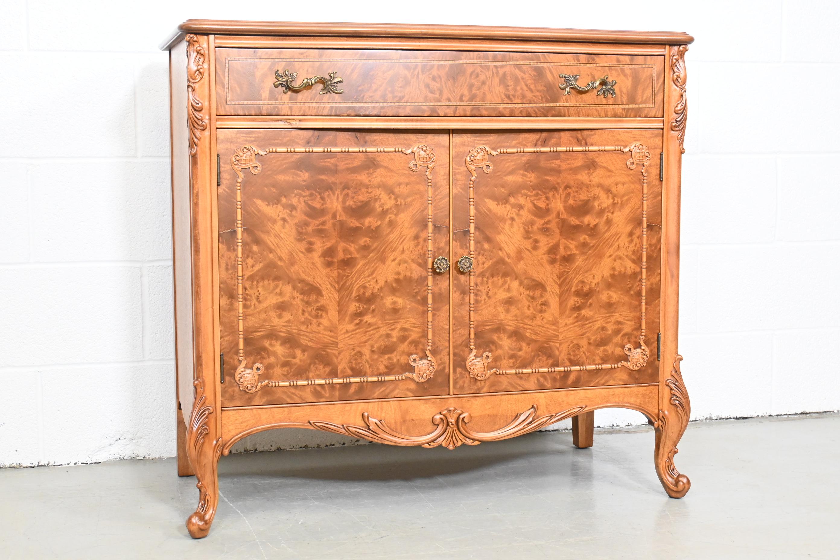 burl wood furniture antique