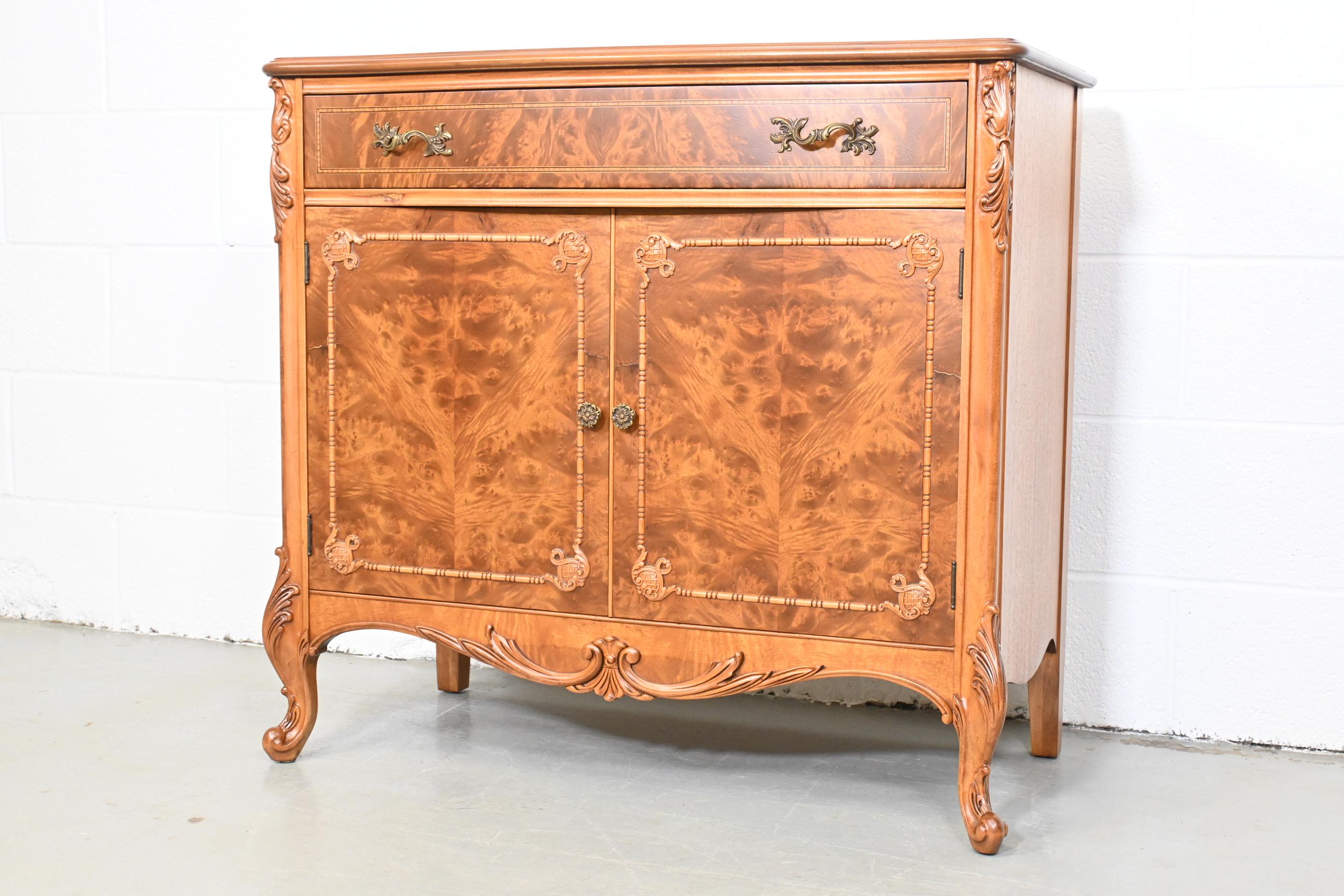 antique burl wood furniture