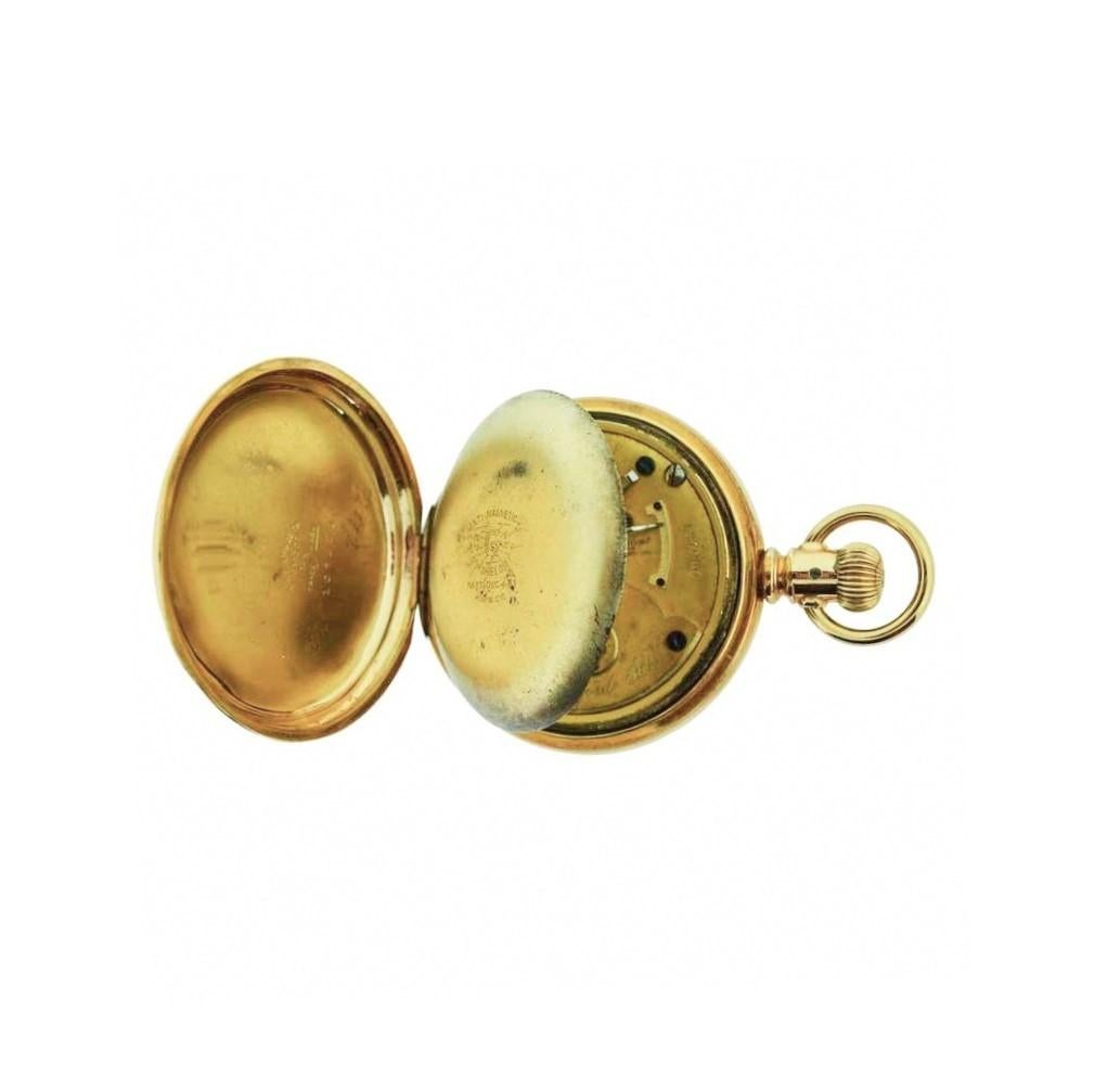 Rockford Watch Co. Or rempli d'un rare bouclier anti magnétique de 1870 en vente 15