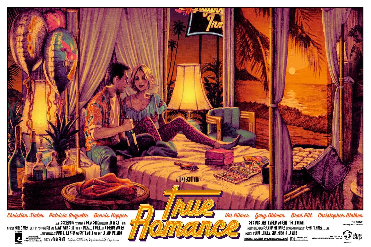 Stampa poster del film True Romance - Edizione regolare numerata - Print di Rockin' Jellybean