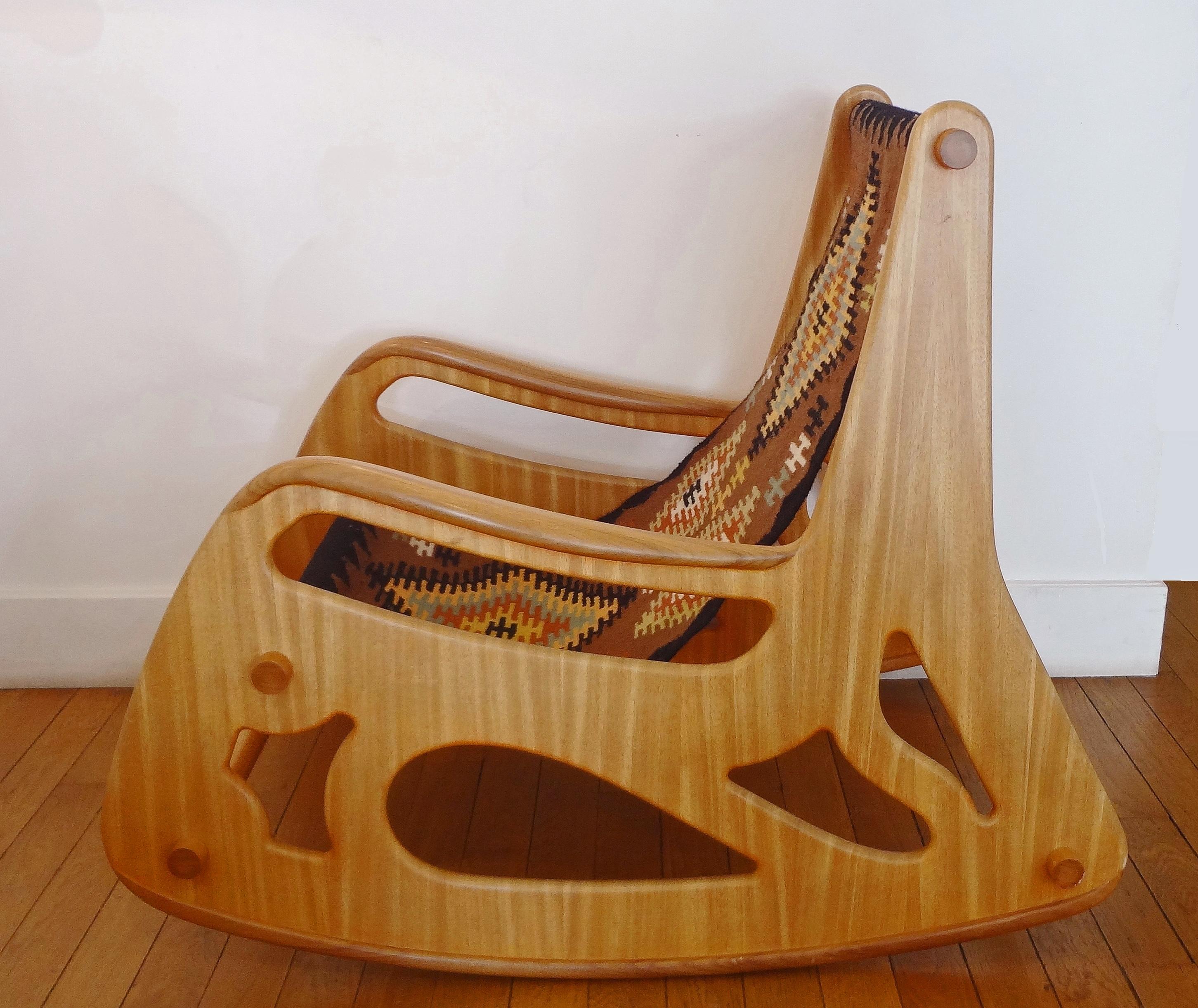 Rocking Armchair by A.Porsanidis, 2009 In Good Condition For Sale In Paris, FR