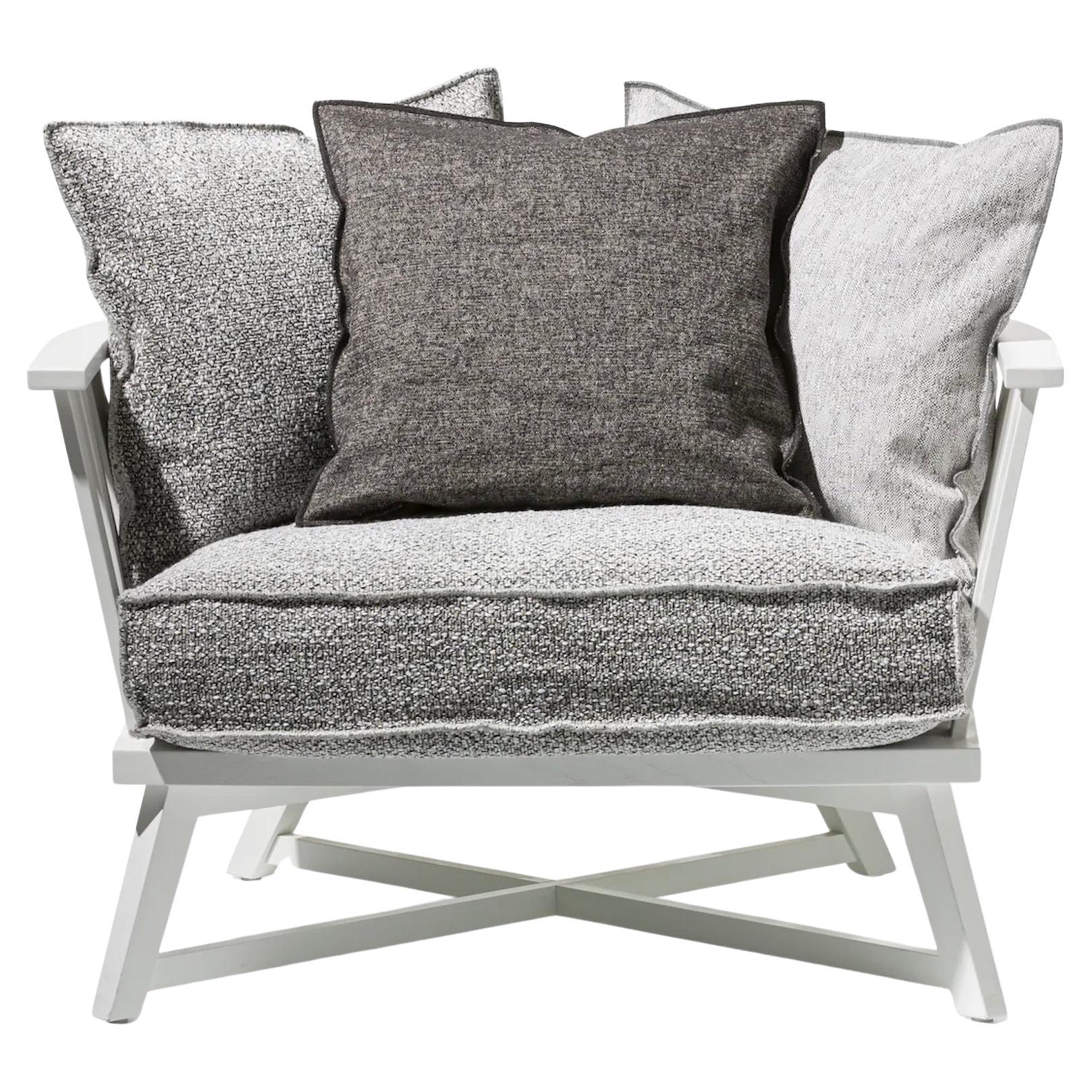 Rocking armchair Gervasoni Gray 07 design Paola Navone - White oak im Angebot