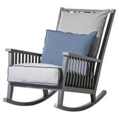 Rocking armchair Gervasoni Gray 09 design Paola Navone - Oak grey