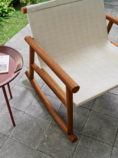 Rocking armchair Gervasoni Hashi 09 design Federica Biasi - Beige