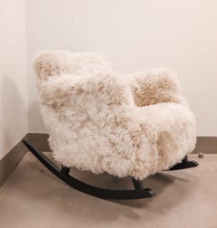 Rocking Chair - 1930s Sweden - Swedish Modern - Sheepskin