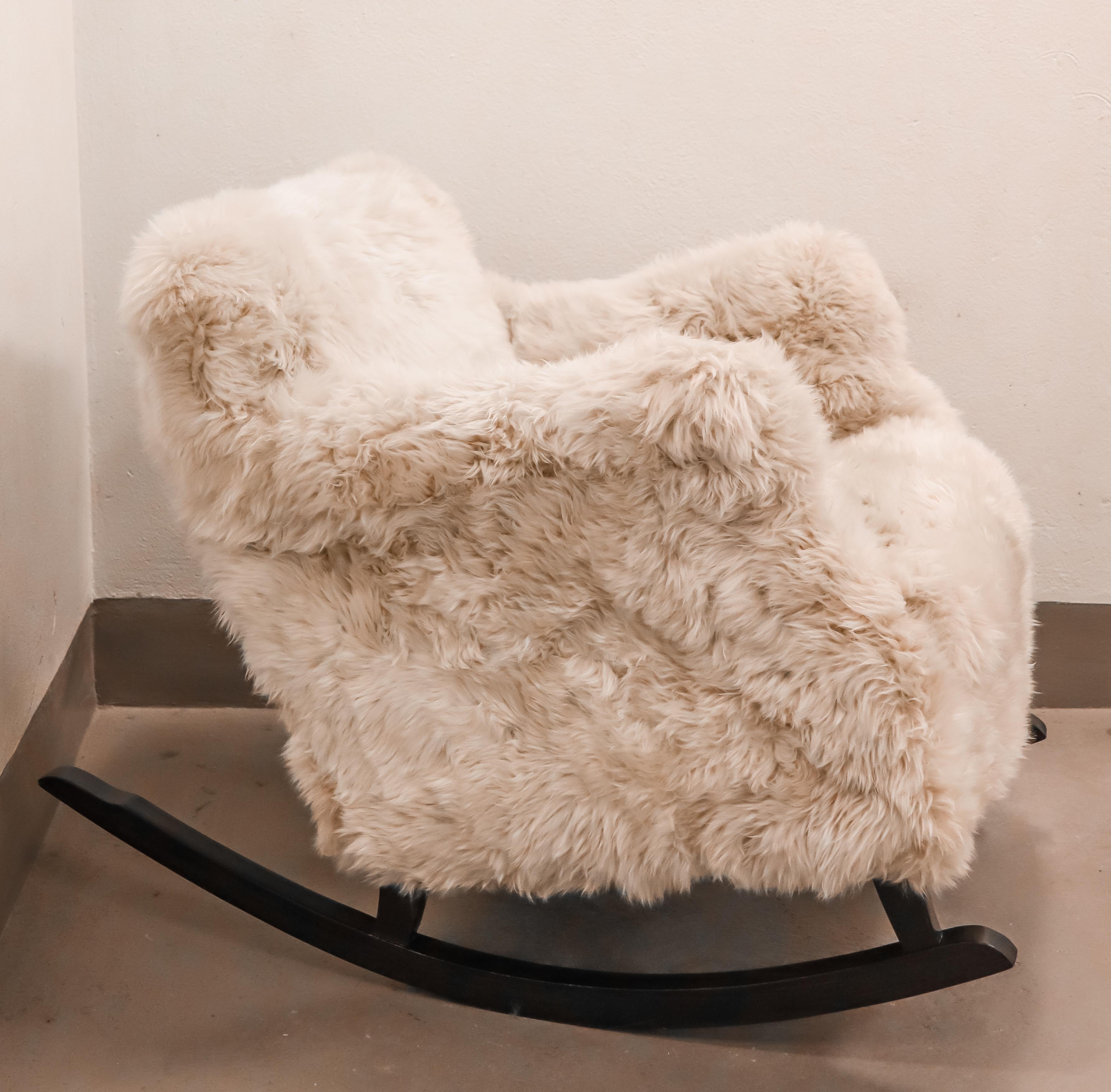 Rocking Chair - 1930s Sweden - Swedish Modern - Sheepskin 2