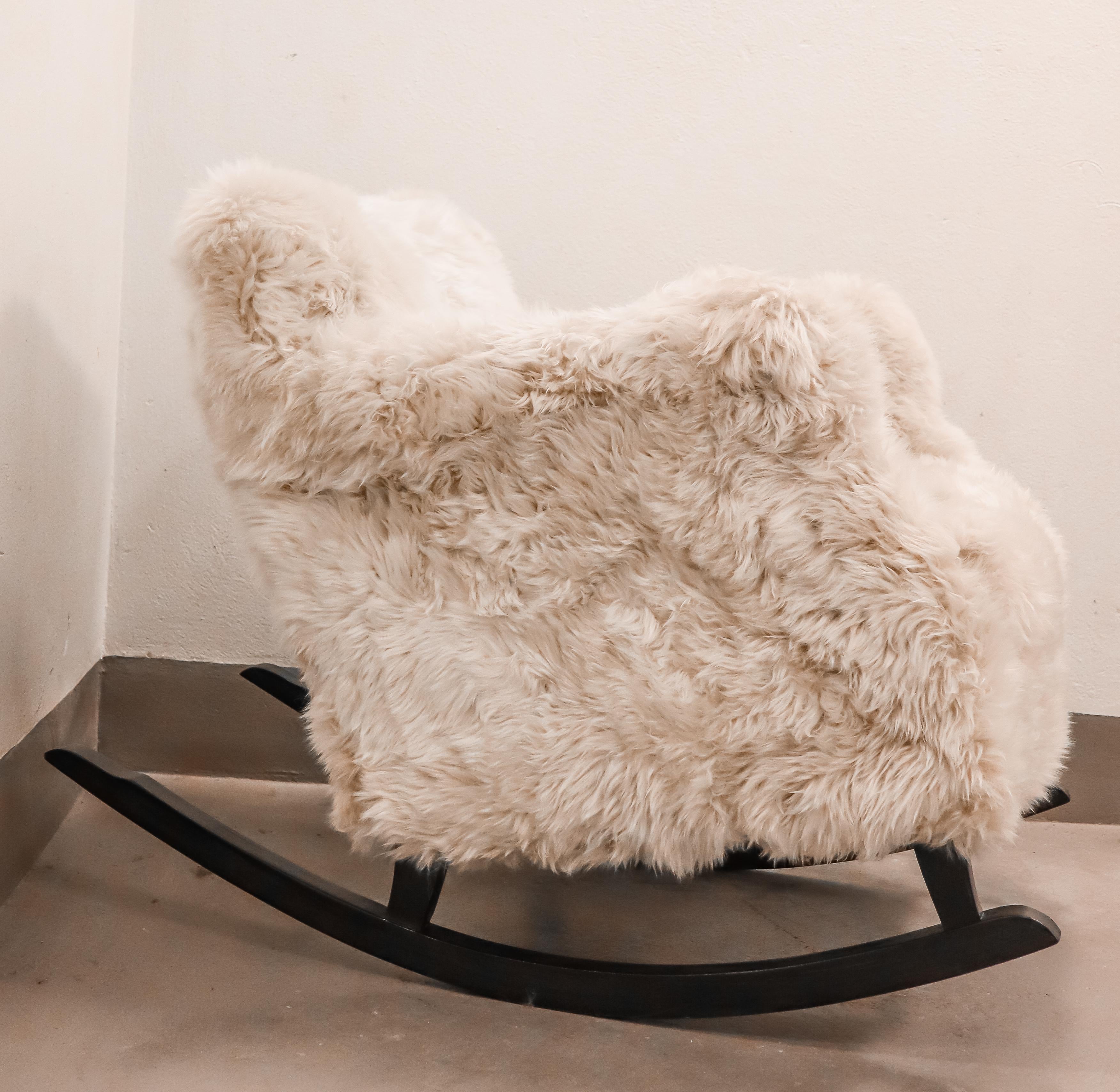 Rocking Chair - 1930s Sweden - Swedish Modern - Sheepskin 3