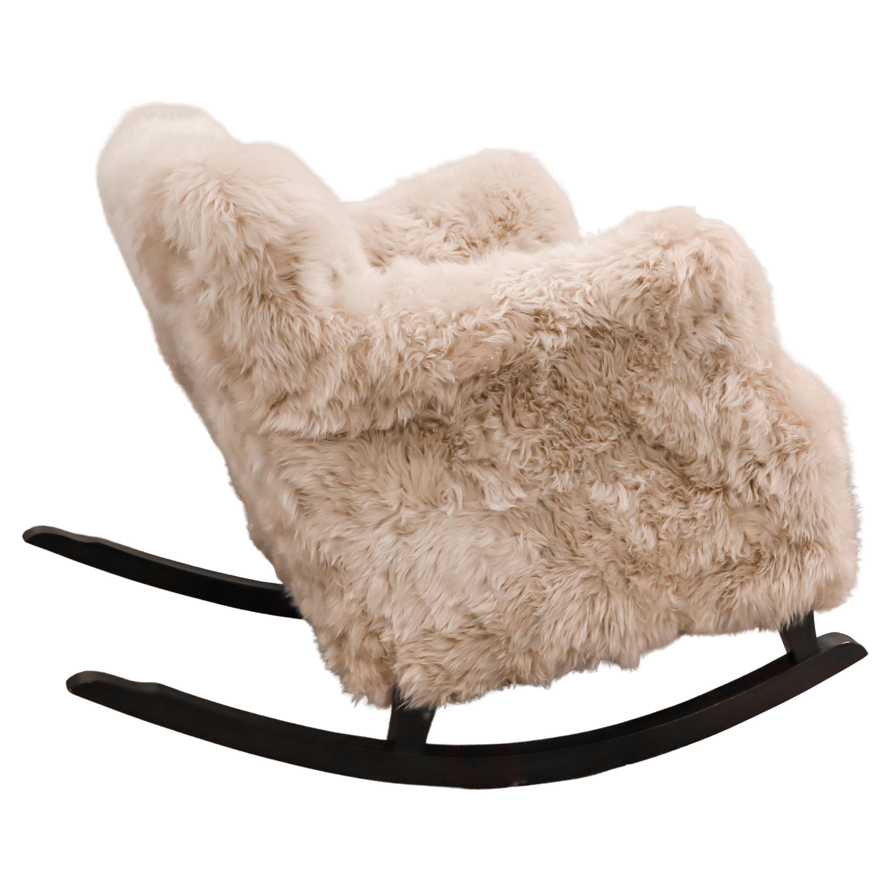 Rocking Chair - 1930s Sweden - Swedish Modern - Sheepskin