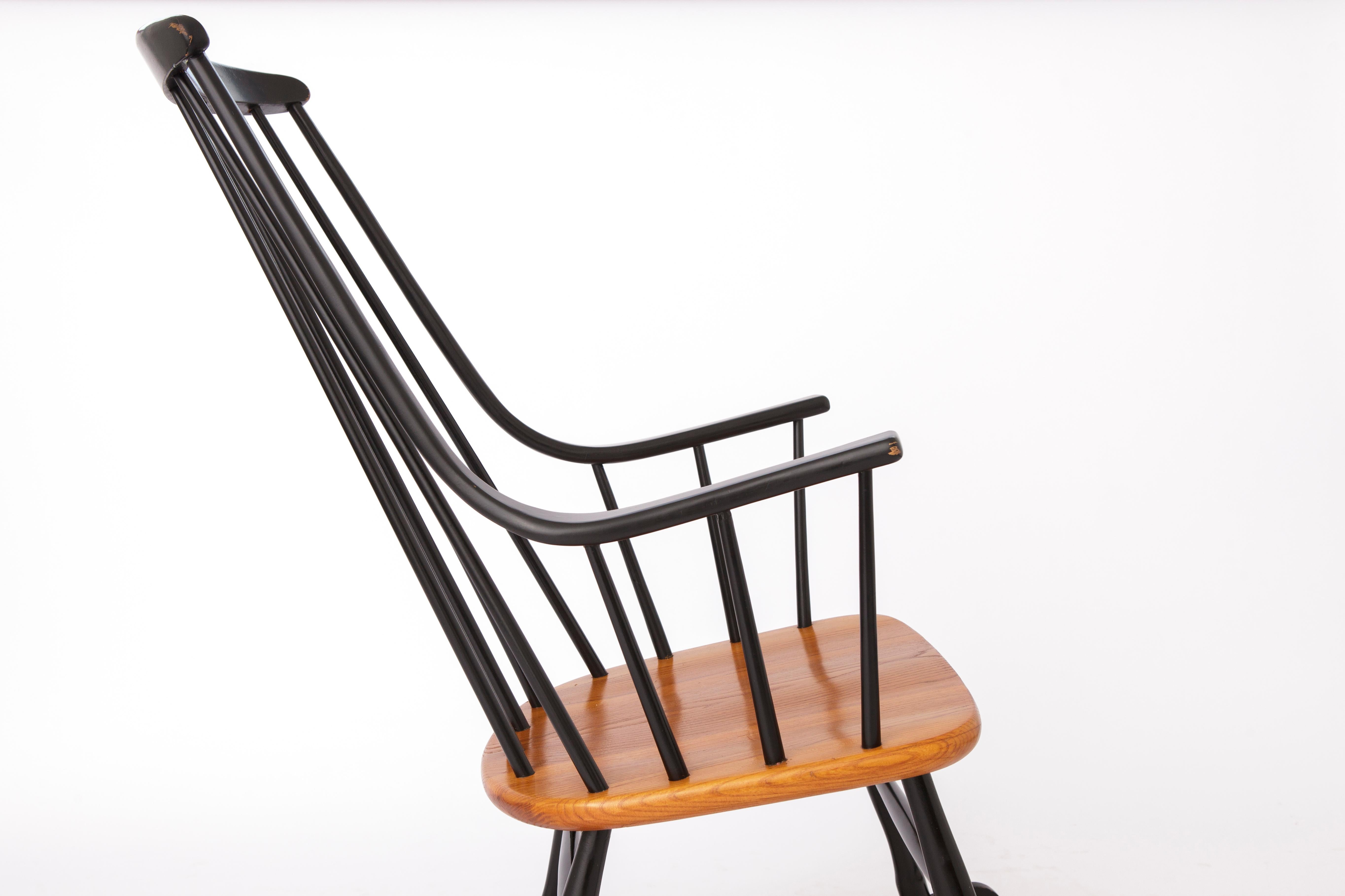 Suédois Chaise à bascule des années 1960 par Lena Larsson pour Nesto, Sweden en vente