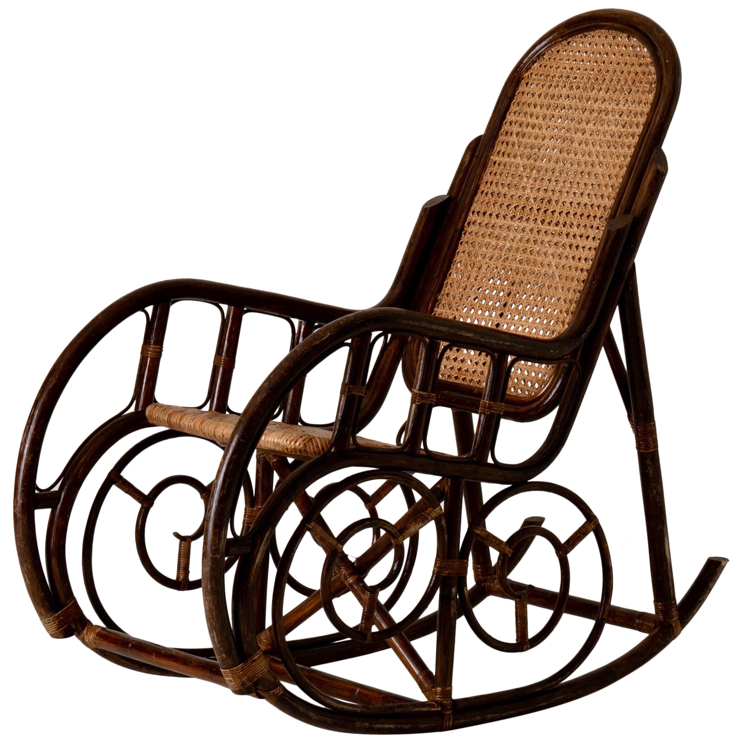 Rocking Chair 20th Century Bentwood Sweden