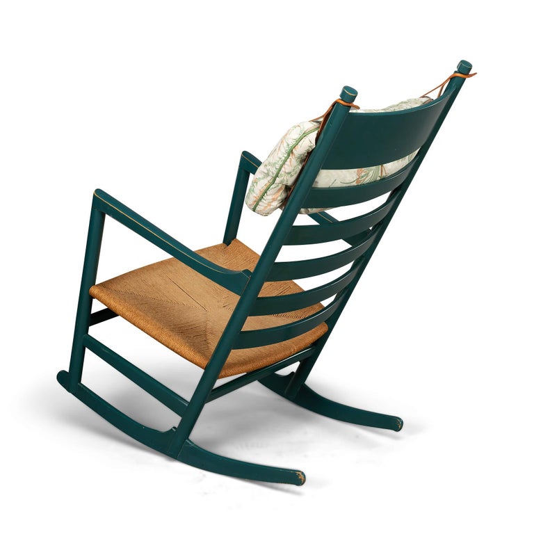 Rocking Chair #45 by Hans J. Wegner for Tarm Stole & Mobelfabrik, 1960s For Sale 3