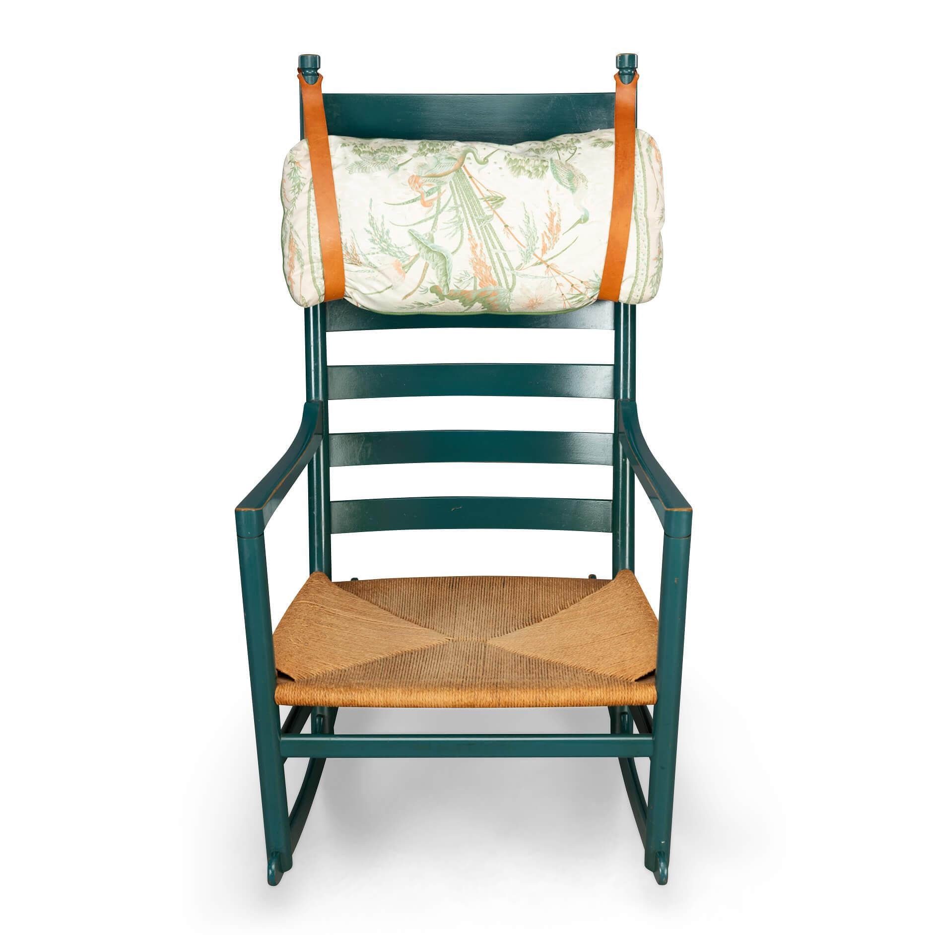 Mid-Century moderno Sedia a dondolo #45 di Hans J. Wegner per Tarm Stole & Mobelfabrik, anni '60 in vendita