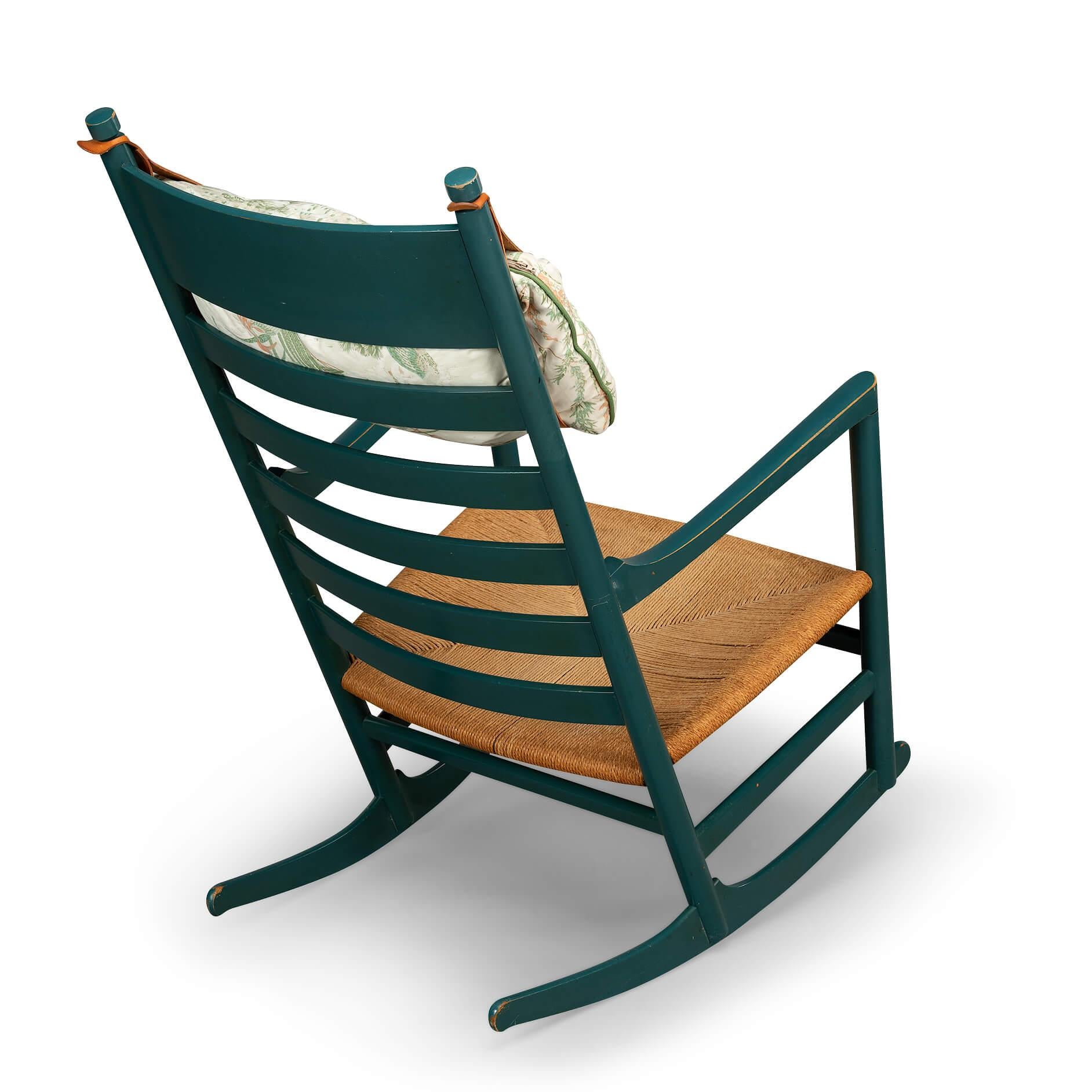 Rocking Chair #45 by Hans J. Wegner for Tarm Stole & Mobelfabrik, 1960s For Sale 1