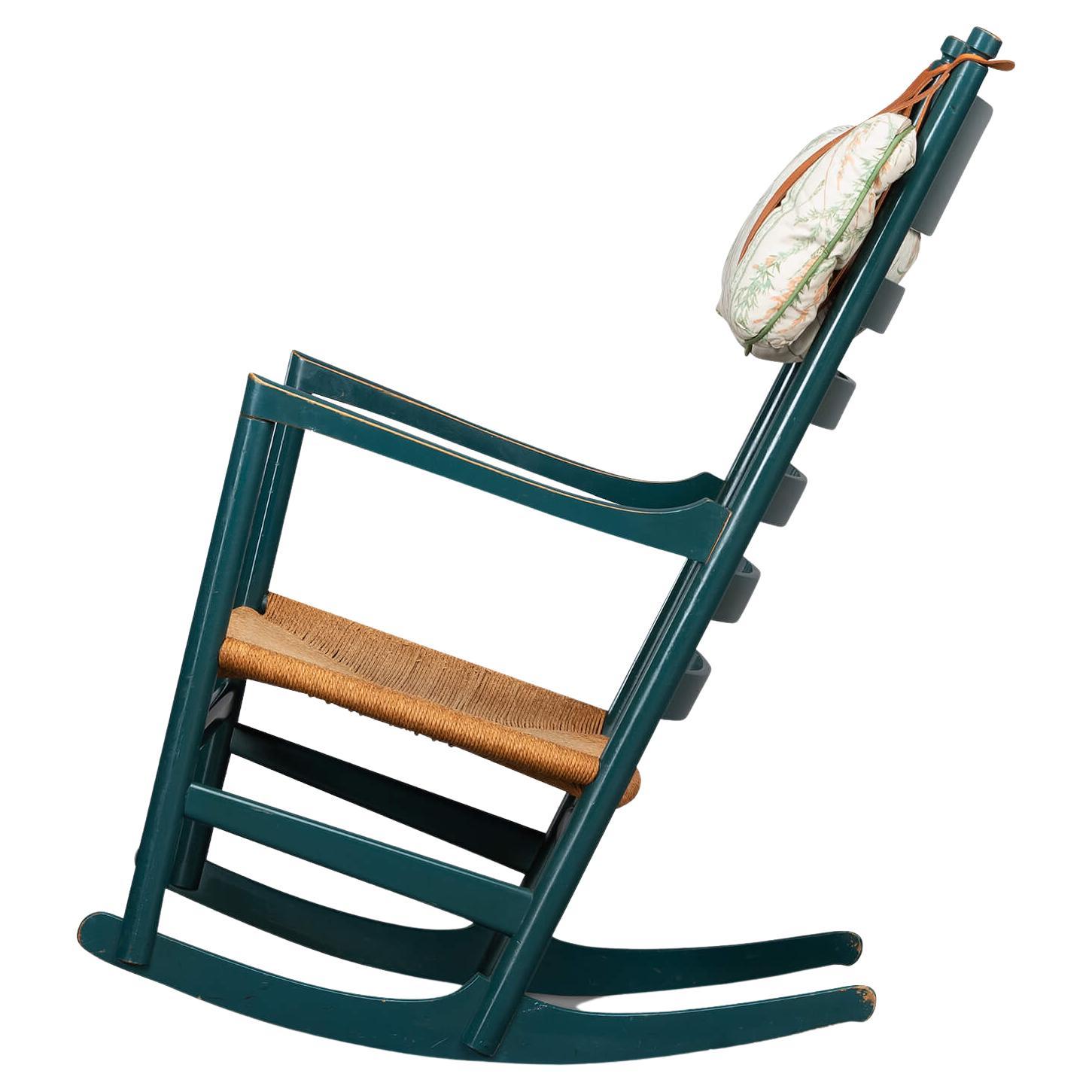 Chaise à bascule n°45 de Hans J. Wegner pour Tarm Stole & Mobelfabrik, années 1960 en vente