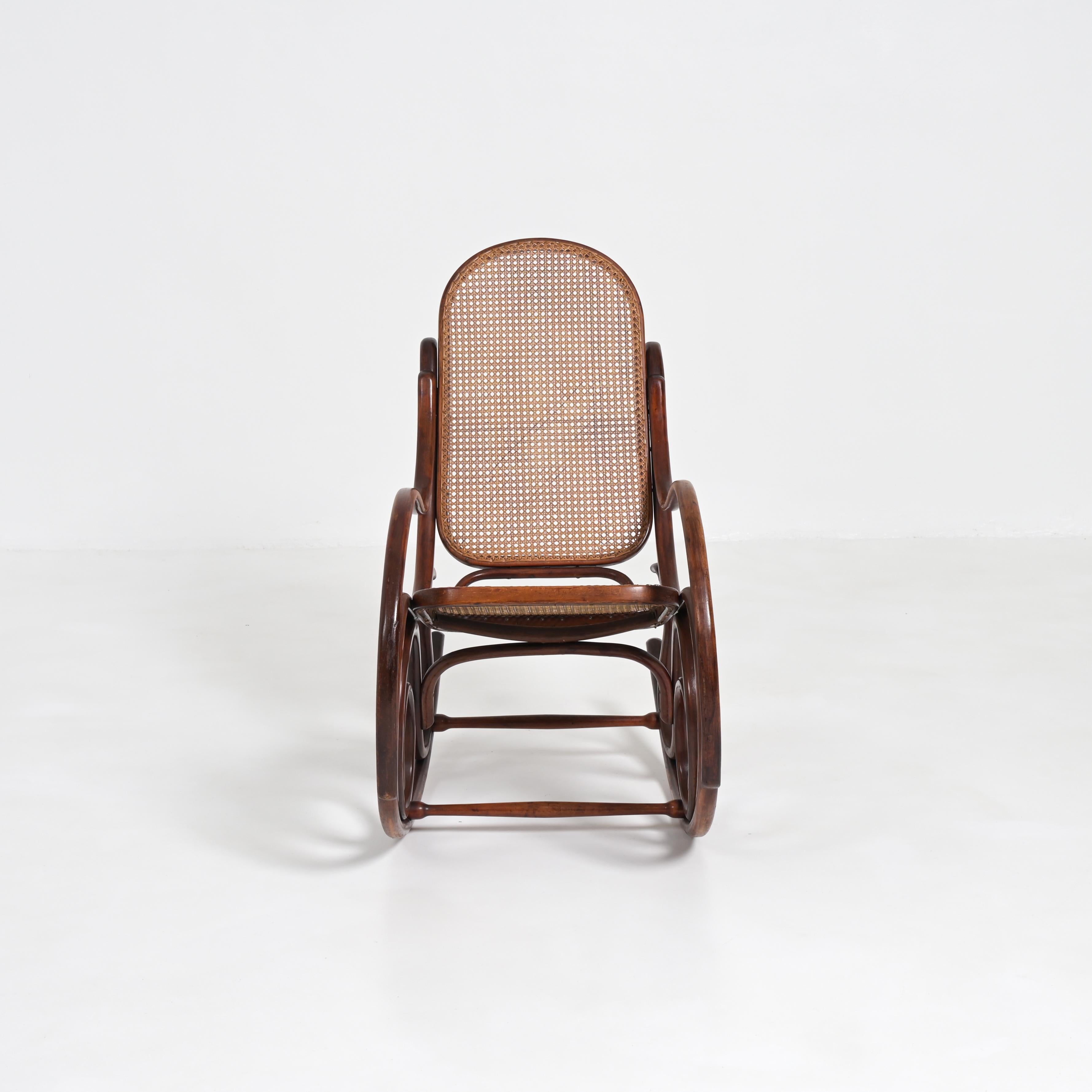 Bentwood Rocking Chair 7014 by Michael Thonet for Thonet For Sale