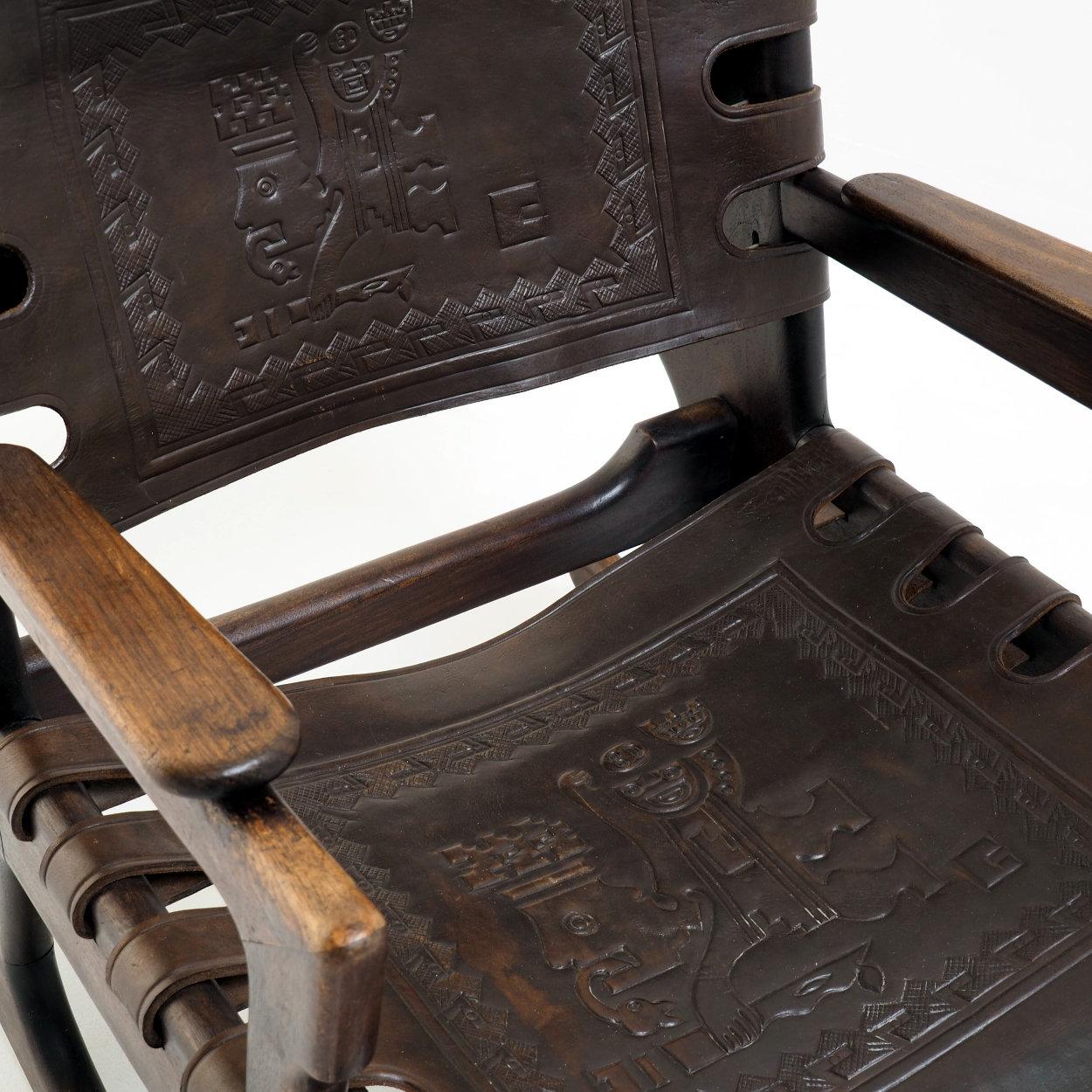 Rocking Chair by Angel Pazmiño for Muebles de Estilo, Ecuador For Sale 3