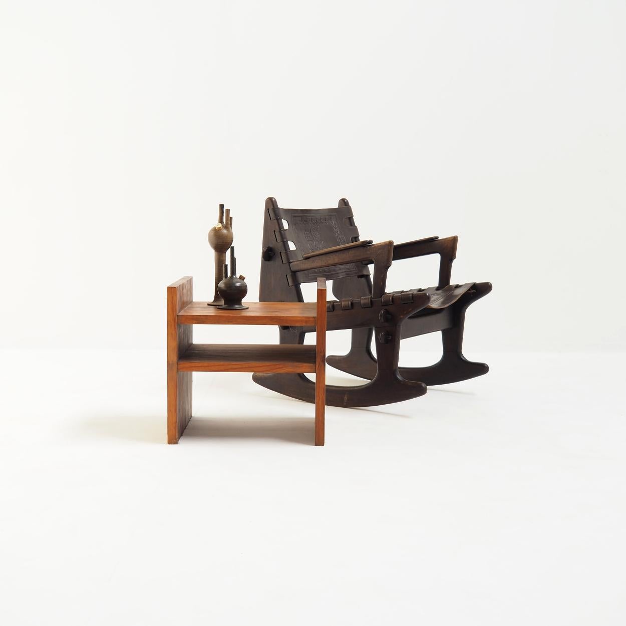 Rocking Chair by Angel Pazmiño for Muebles de Estilo, Ecuador For Sale 1