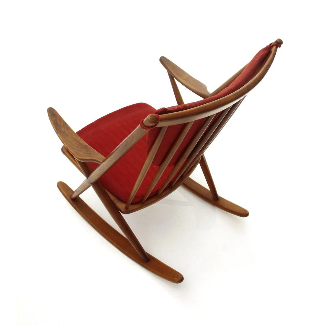 Rocking Chair by Frank Reenskaug for Bramin, 1960s In Good Condition In Savona, IT