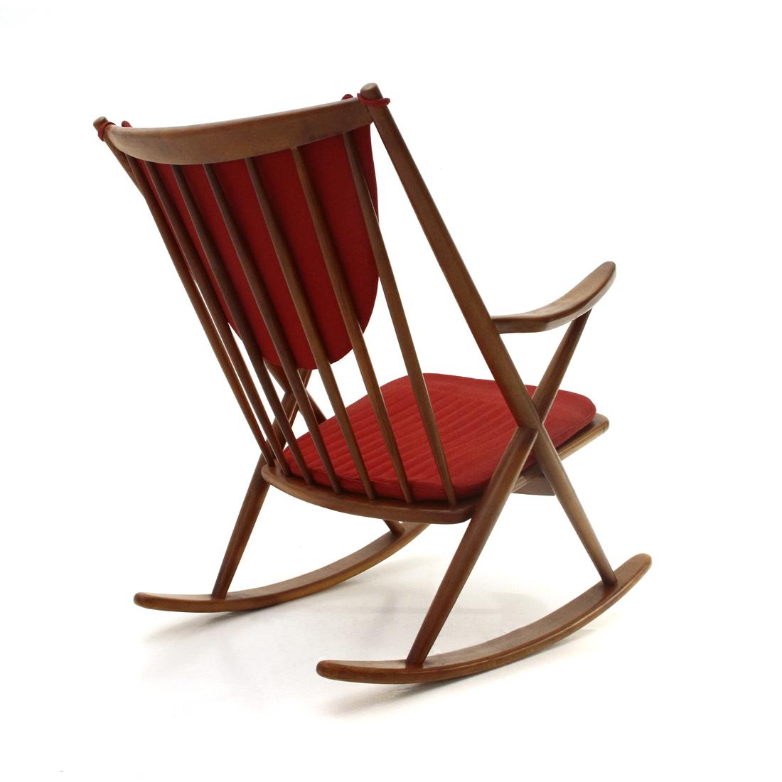 Mid-20th Century Rocking Chair by Frank Reenskaug for Bramin, 1960s