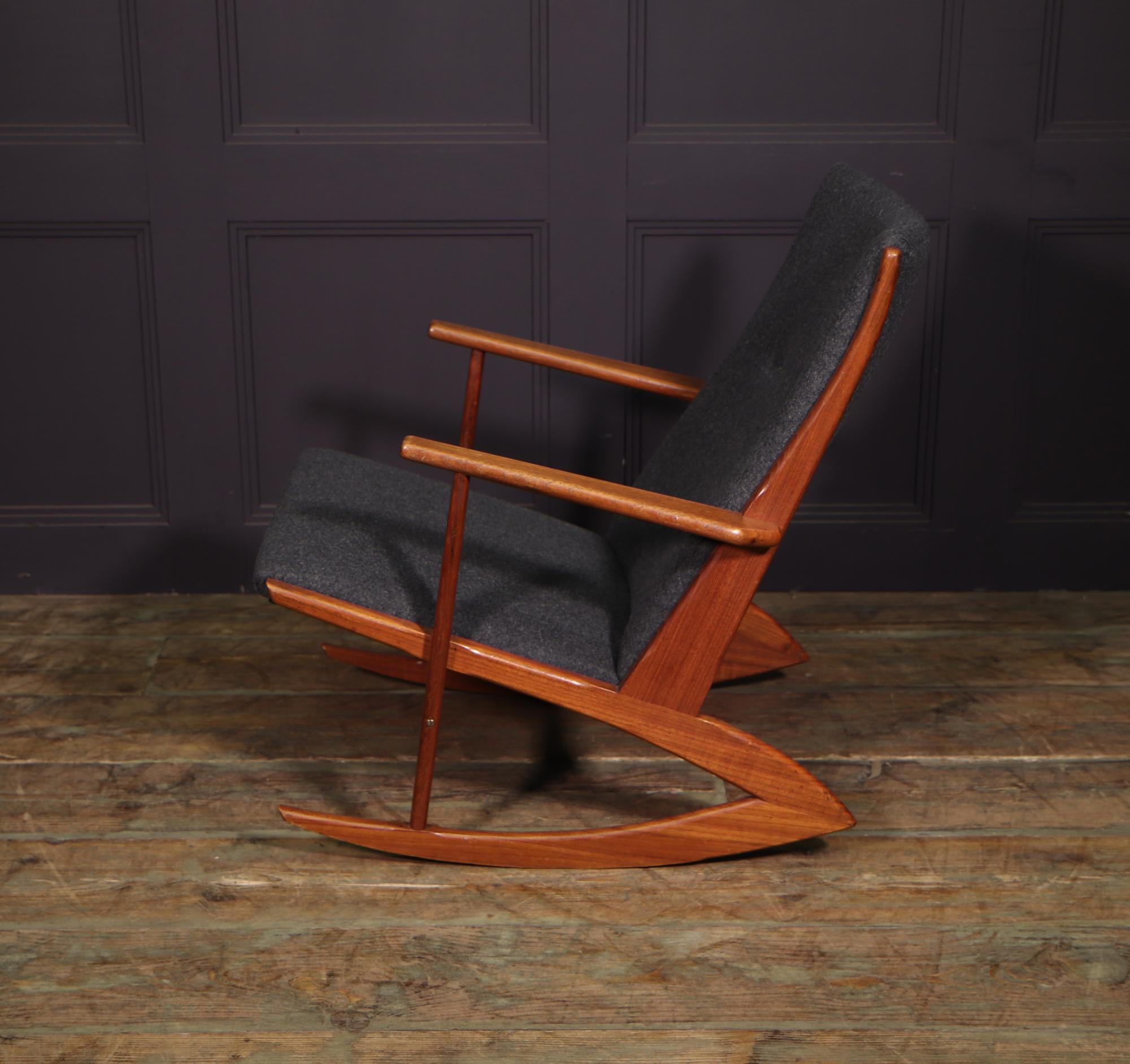 Mid-20th Century Rocking Chair by Georg Jensen for Kubus