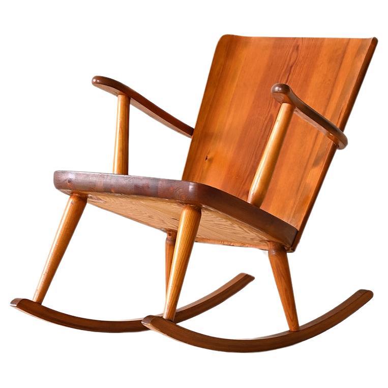 Rocking chair by Göran Malmvall for Karl Andersson & Söner, 1940s For Sale