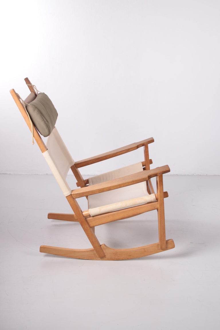 Rocking Chair by H. Wegner for GETAMA Model Ge-673 Oak For Sale at 1stDibs