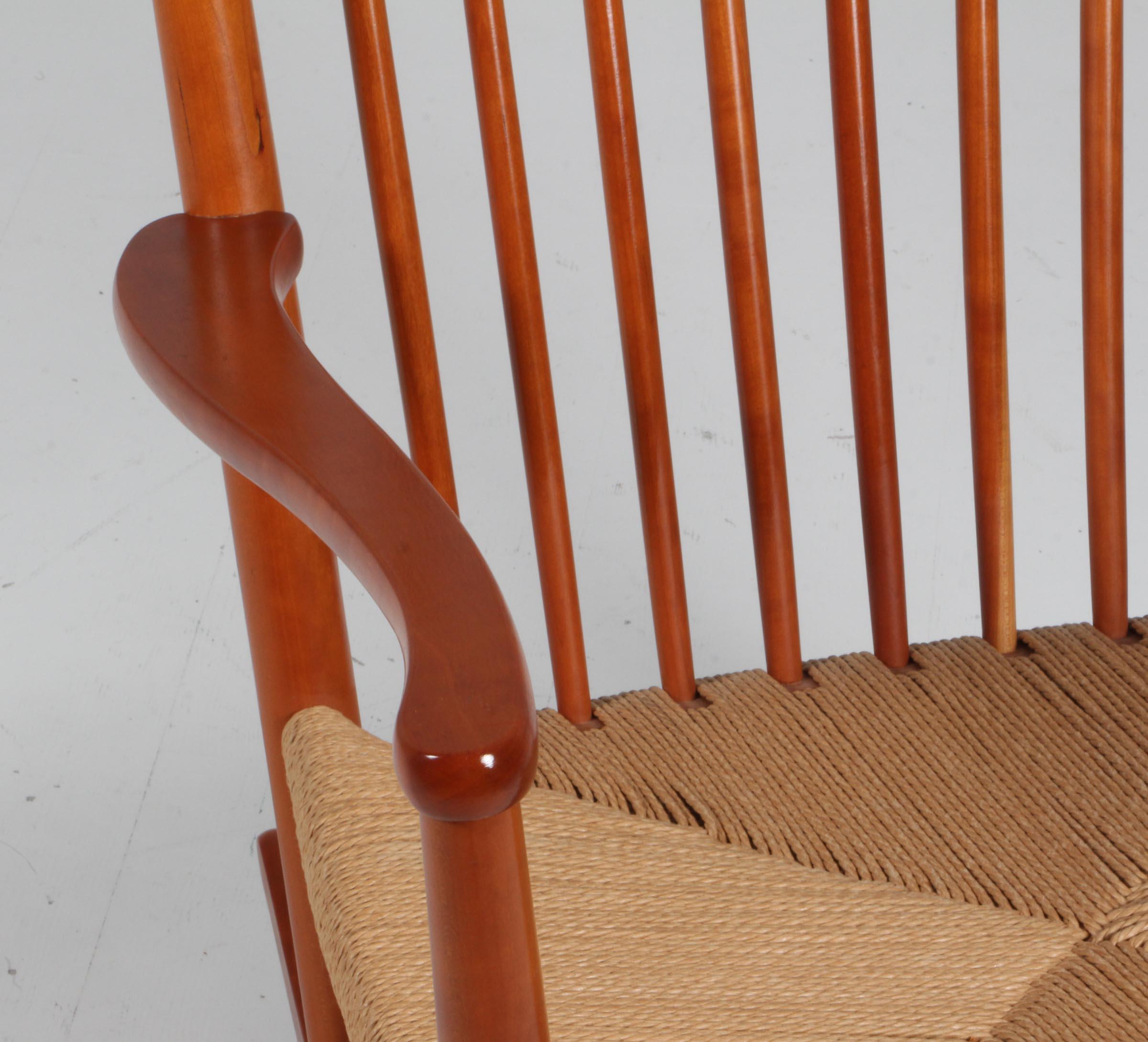 Rocking Chair by Hans J. Wegner, Model J16 In Good Condition In Esbjerg, DK