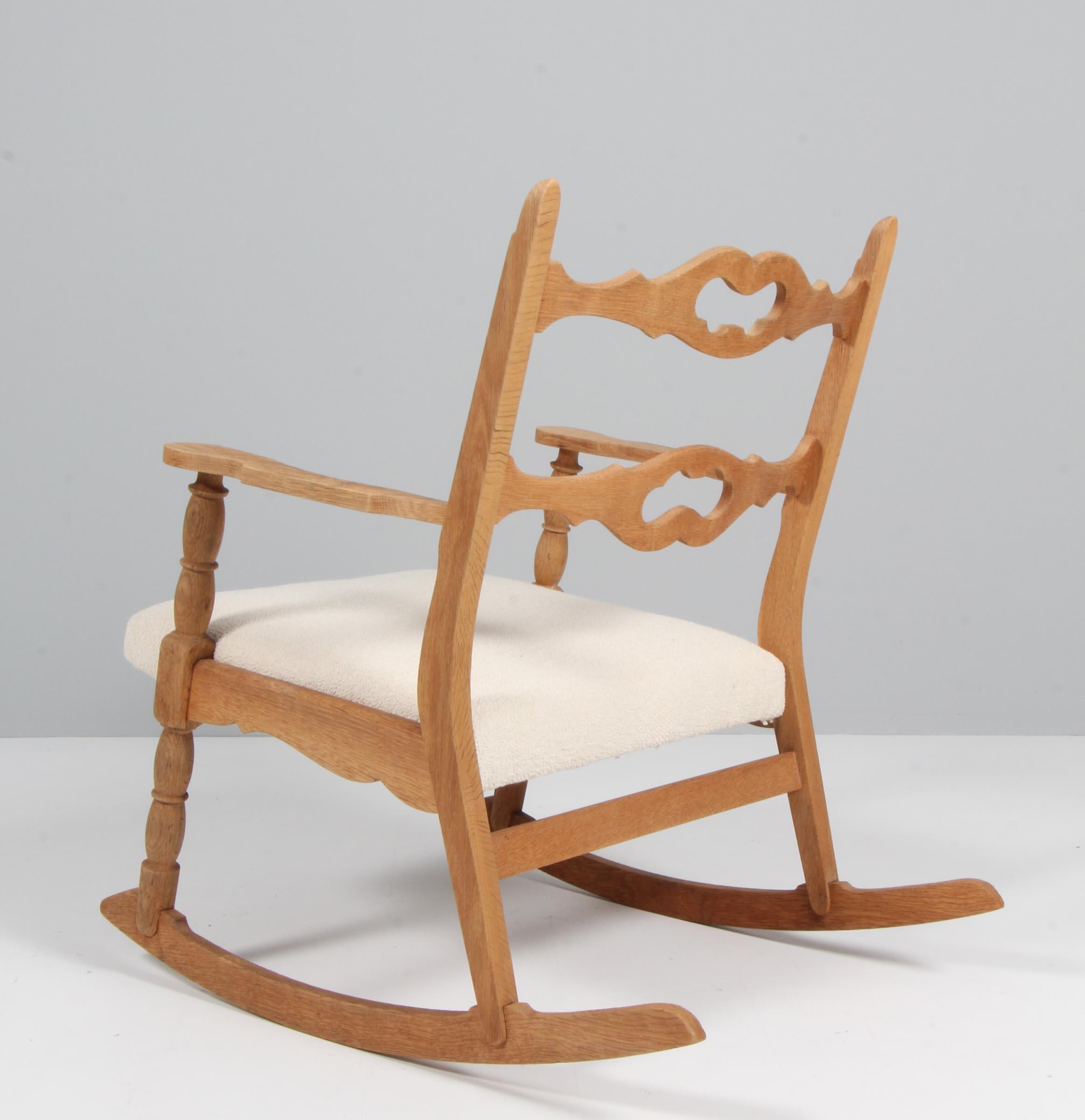 Oak Rocking Chair by Henning Kjærnulf