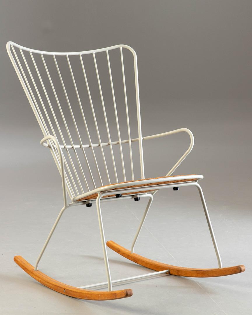 Metal Rocking Chair by Henrik Pedersen For Sale