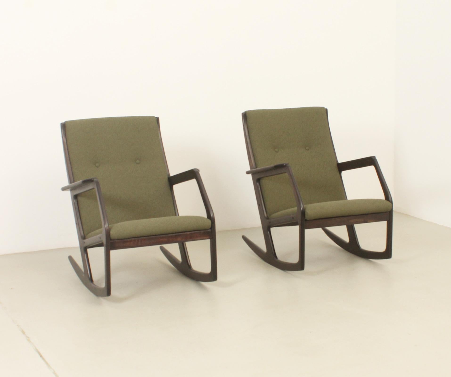 Scandinavian Modern Rocking Chair by Holger George Jensen, Denmark, 1960's