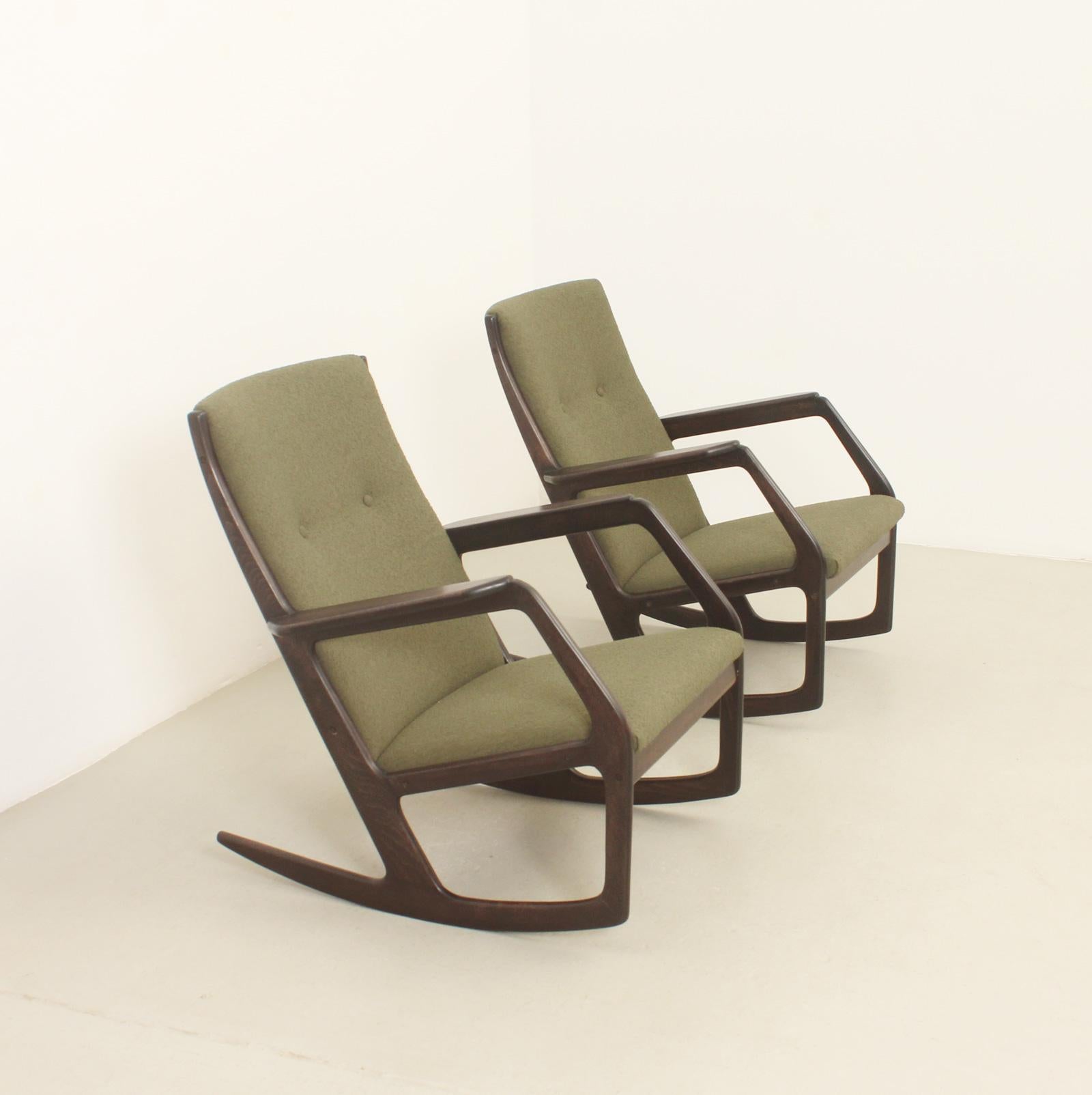 Rocking Chair by Holger George Jensen, Denmark, 1960's In Good Condition In Barcelona, ES