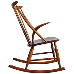 Rocking Chair by Illum Wikkelsø for N. Eilersen, 1950s