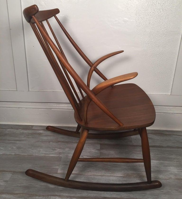 Rocking Chair by Illum Wikkelsø for Niels Eilersen, 