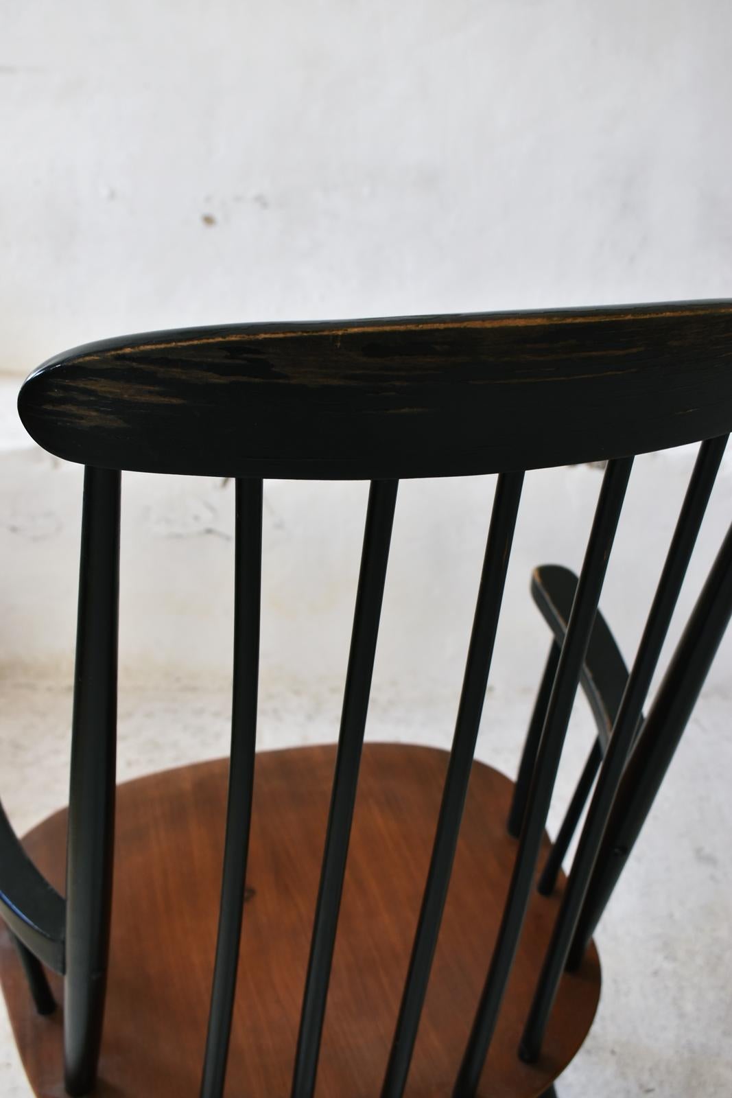 Schaukelstuhl von Ilmari Tapiovaara für Asko 1960er Jahre Finnland im Angebot 5