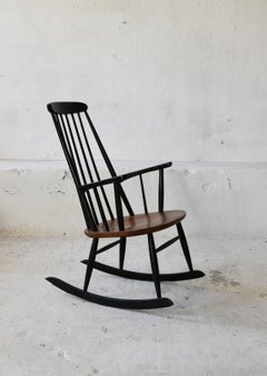 Silla mecedora de Ilmari Tapiovaara para Asko Años 60 Finlandia