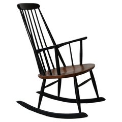 Schaukelstuhl von Ilmari Tapiovaara für Asko 1960er Jahre Finnland Schaukelstuhl von Ilmari Tapiovaara für Asko 1960er Jahre Finnland