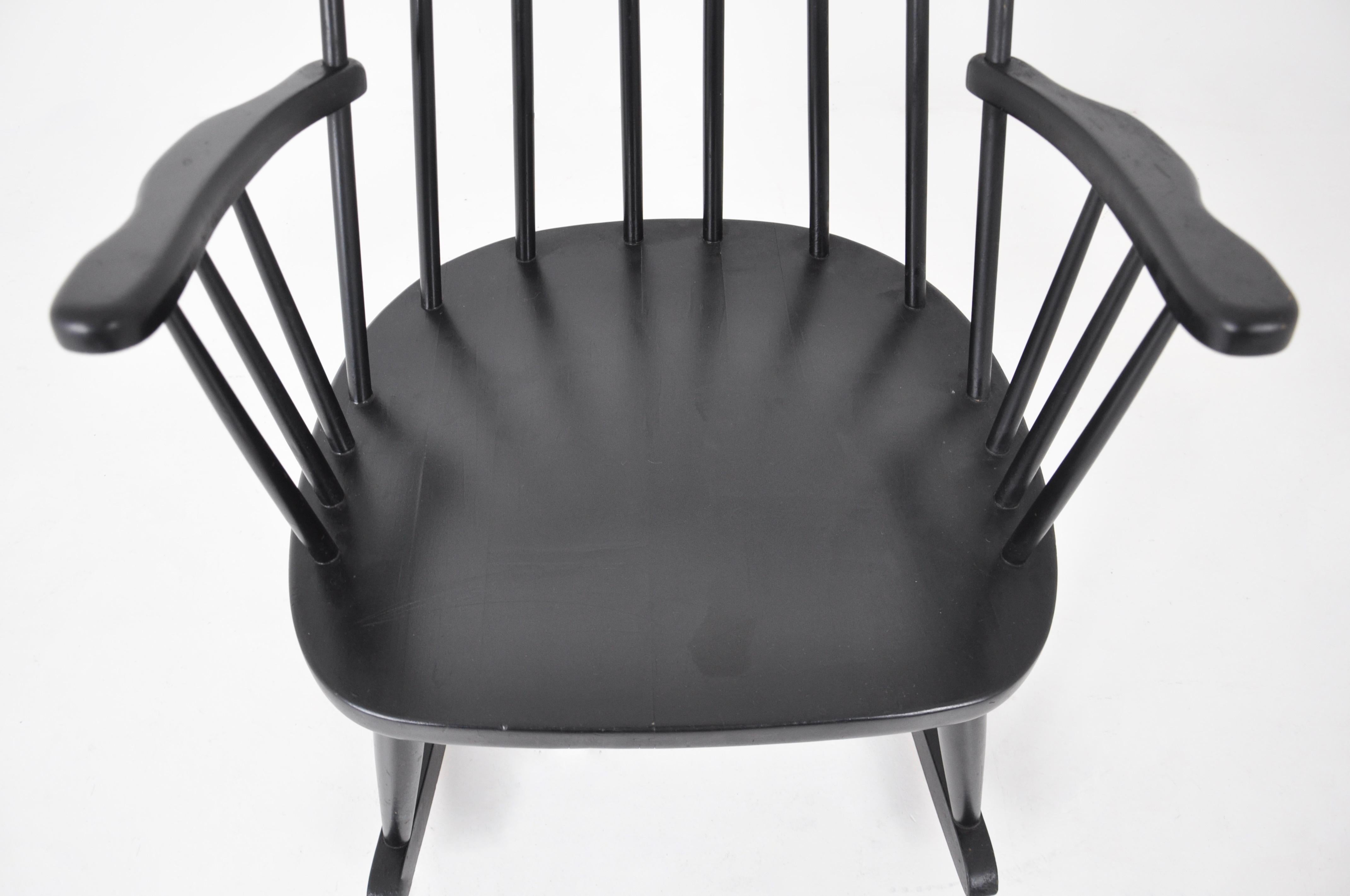 Rocking Chair by Lena Larsson for Nesto, 1960s For Sale 3
