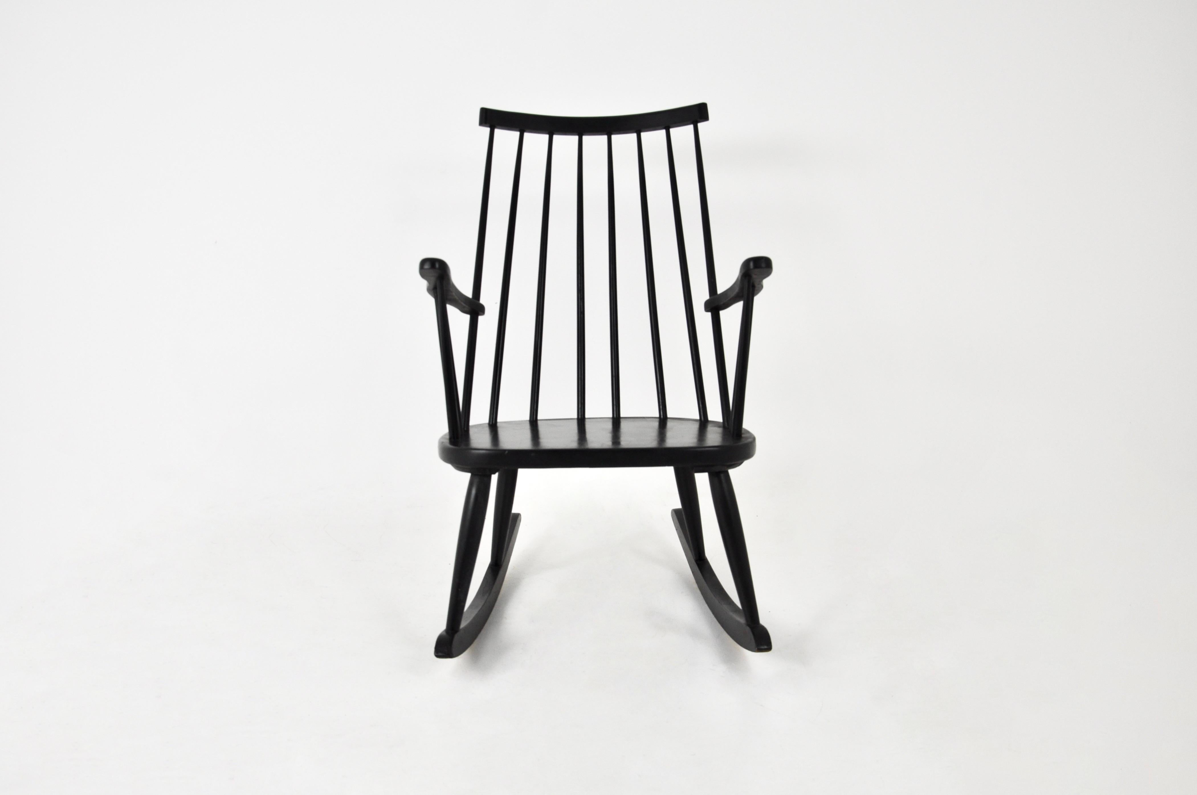 Swedish Rocking Chair by Lena Larsson for Nesto, 1960s For Sale