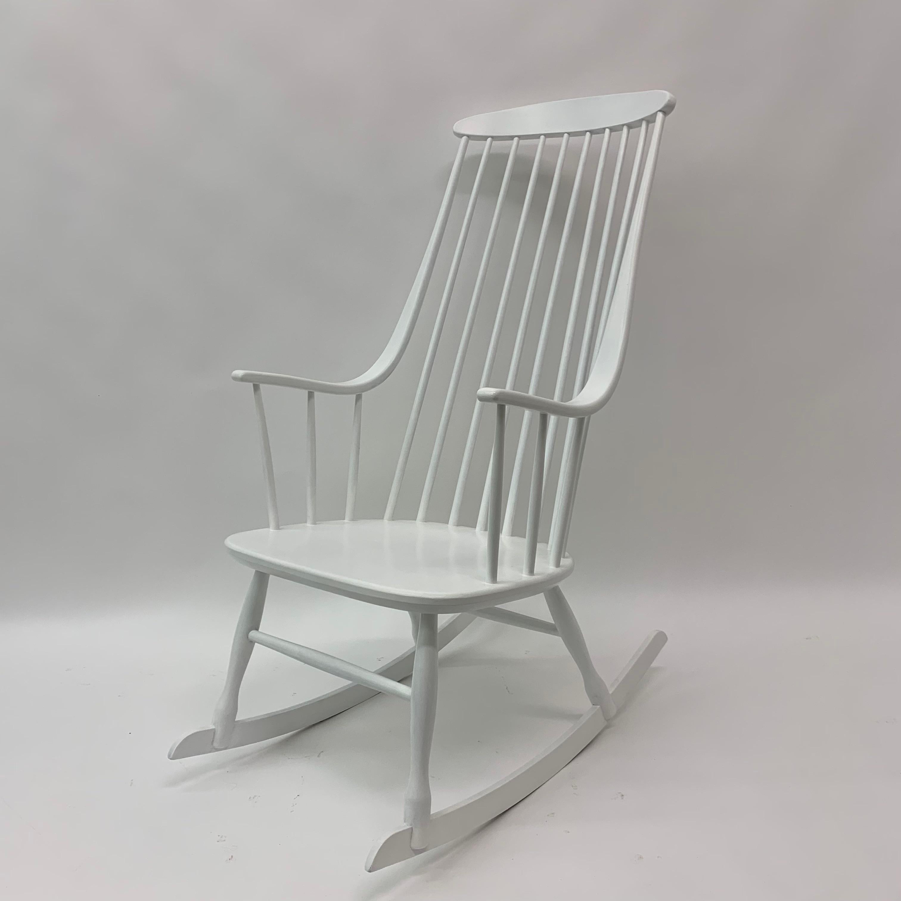 Mid-20th Century Rocking Chair by Lena Larsson for Nesto, 1960s For Sale