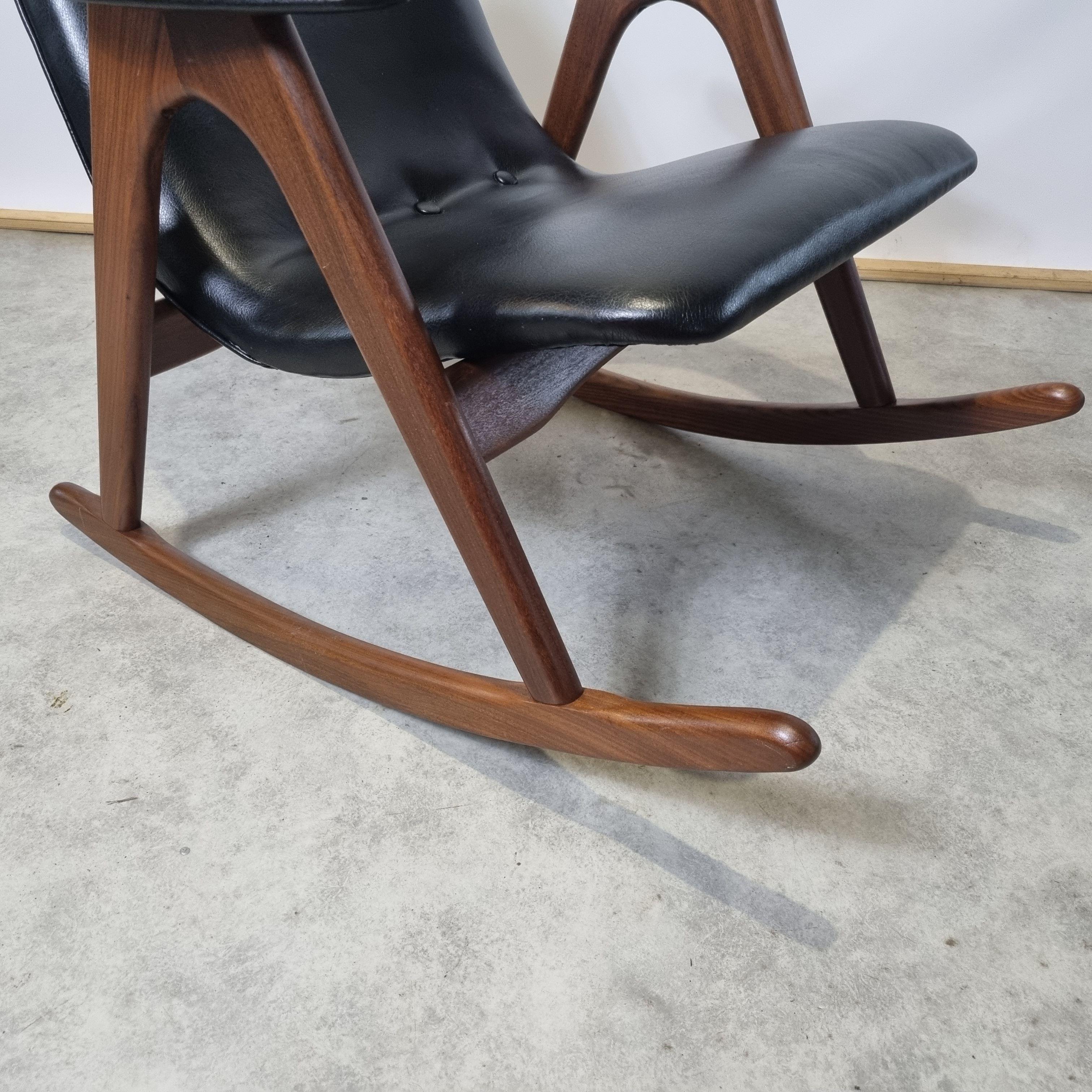 Rocking Chair by Louis van Teeffelen for Webe, 1960s 2