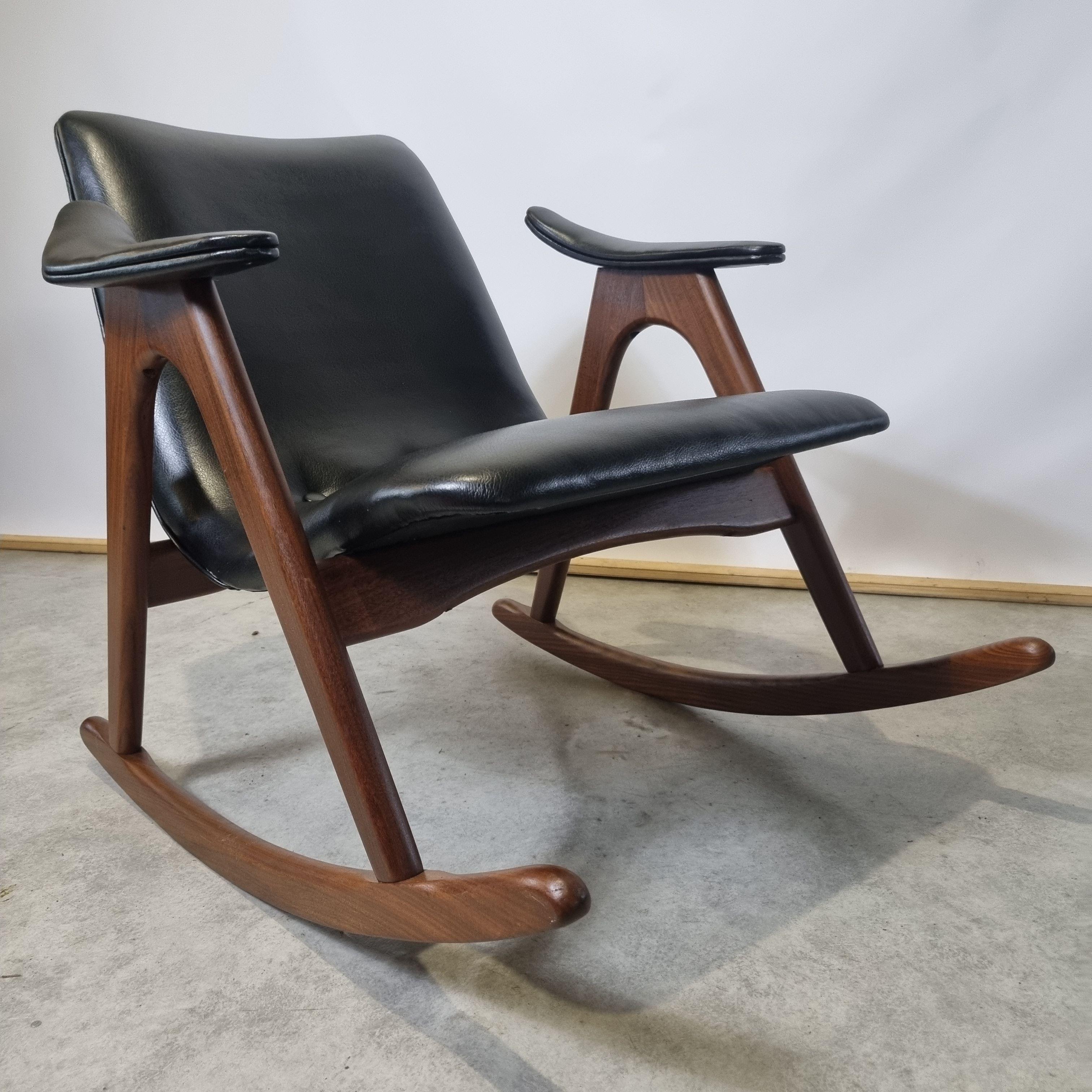 Rocking Chair by Louis van Teeffelen for Webe, 1960s 4