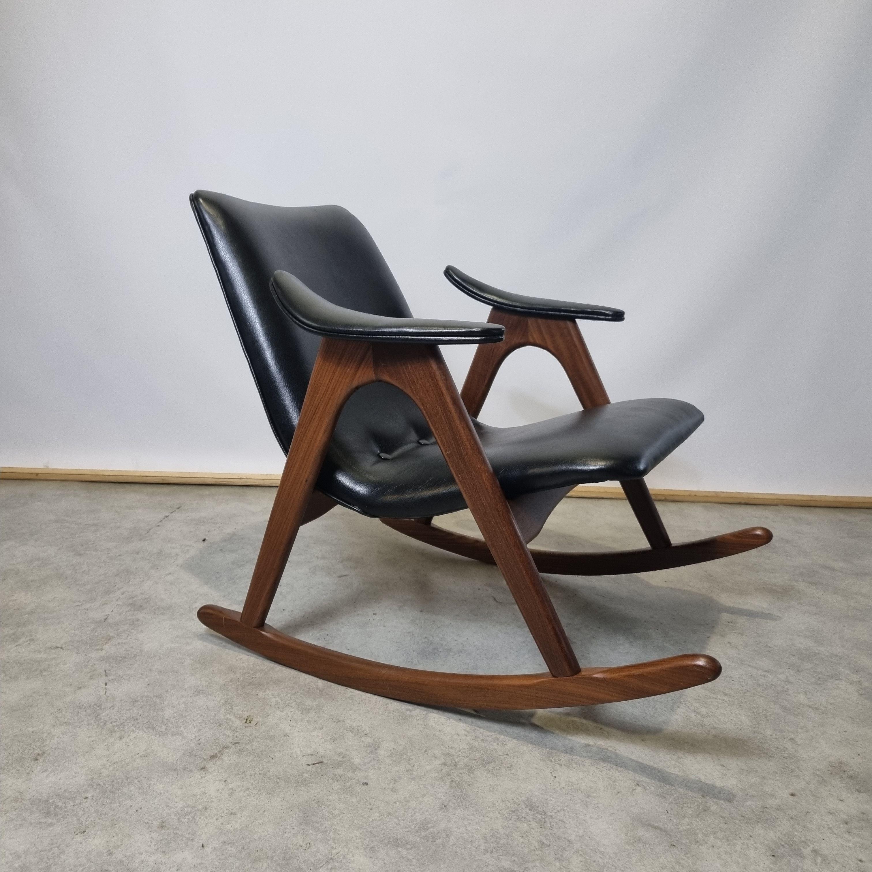 Rocking Chair by Louis van Teeffelen for Webe, 1960s 5