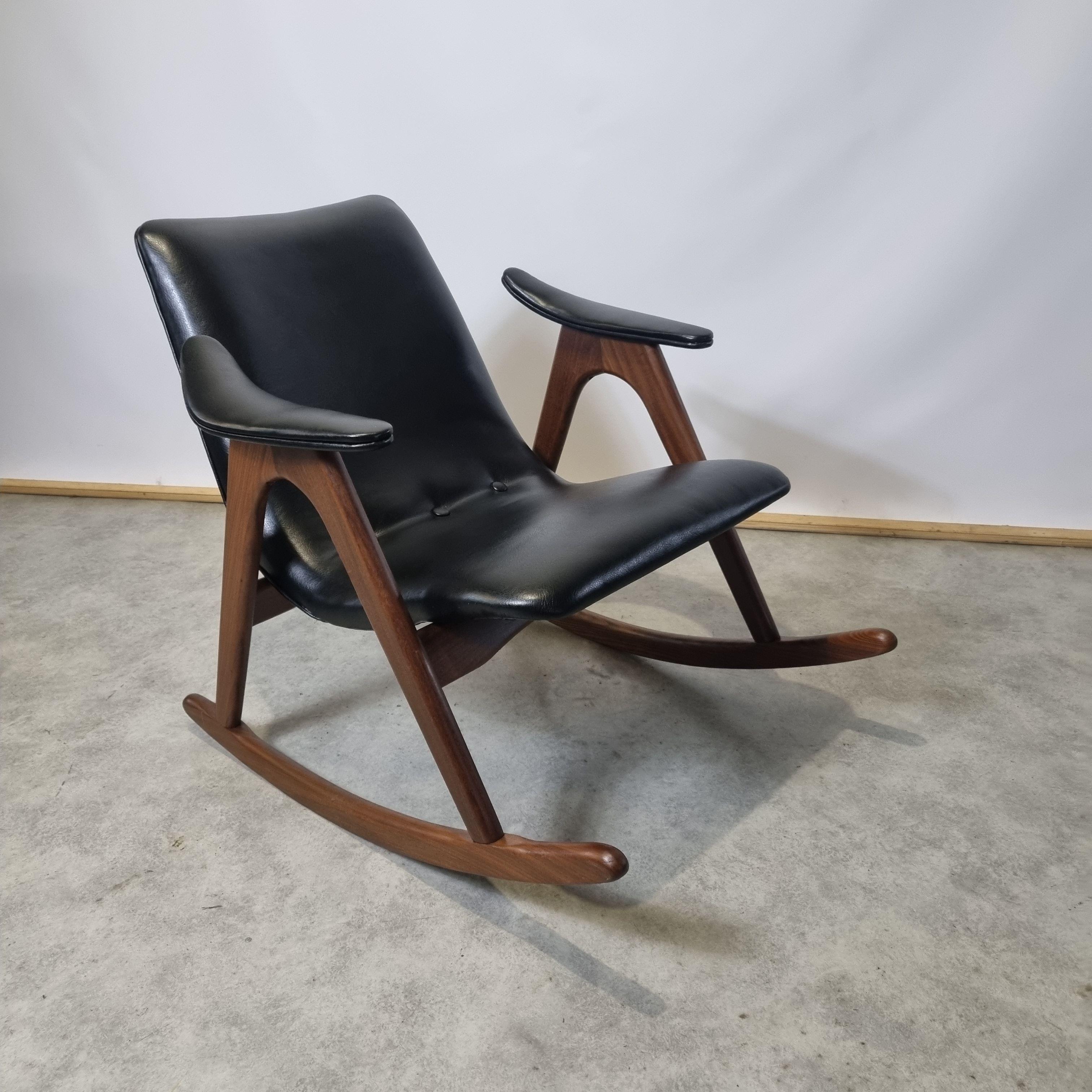 Rocking Chair by Louis van Teeffelen for Webe, 1960s 6