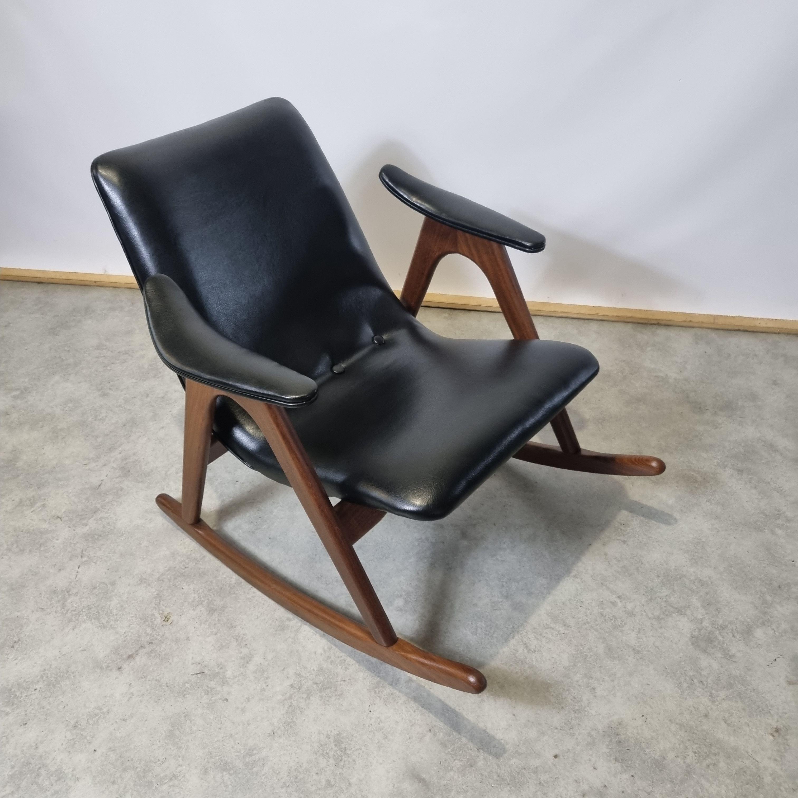 Rocking Chair by Louis van Teeffelen for Webe, 1960s 7