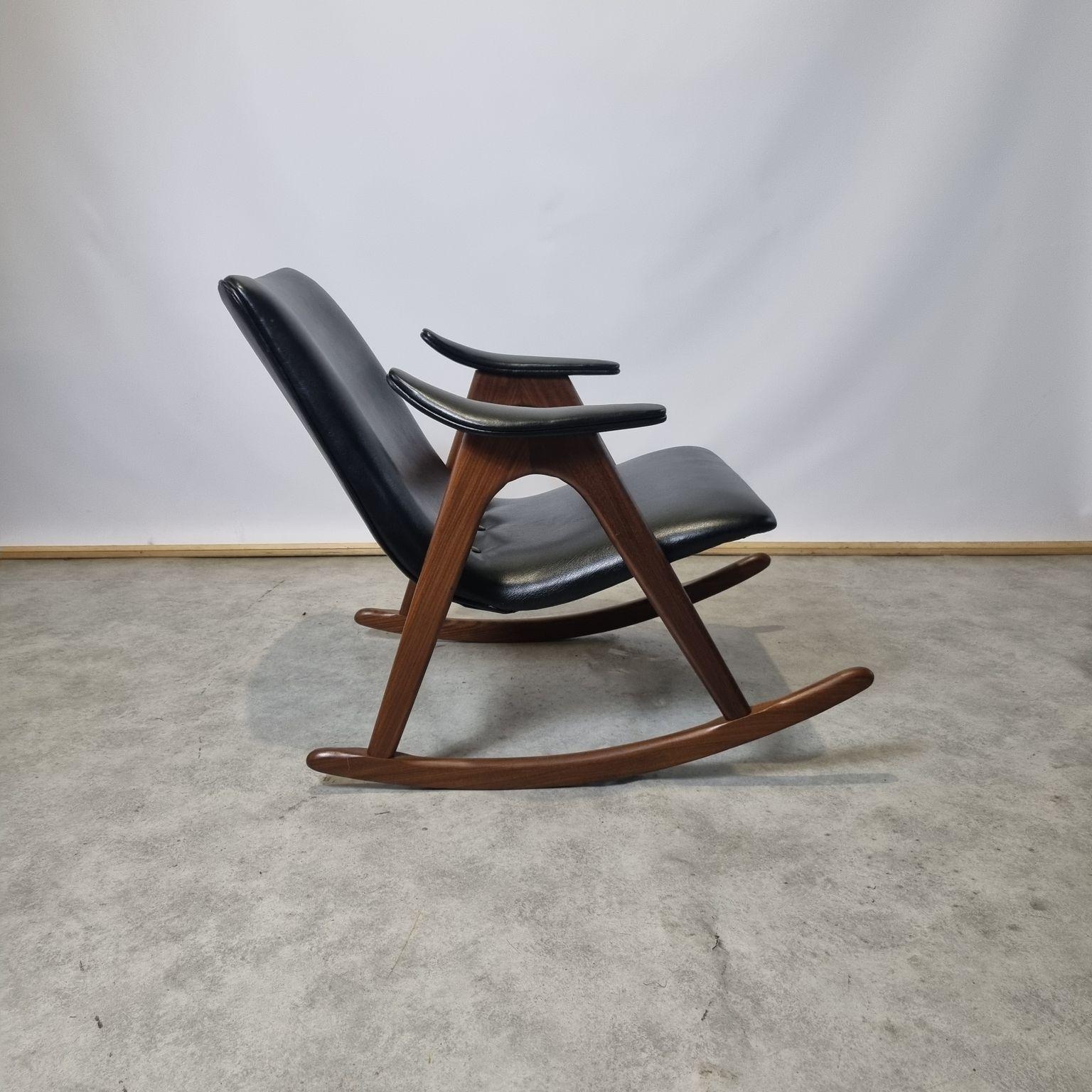 Rocking Chair by Louis van Teeffelen for Webe, 1960s 9