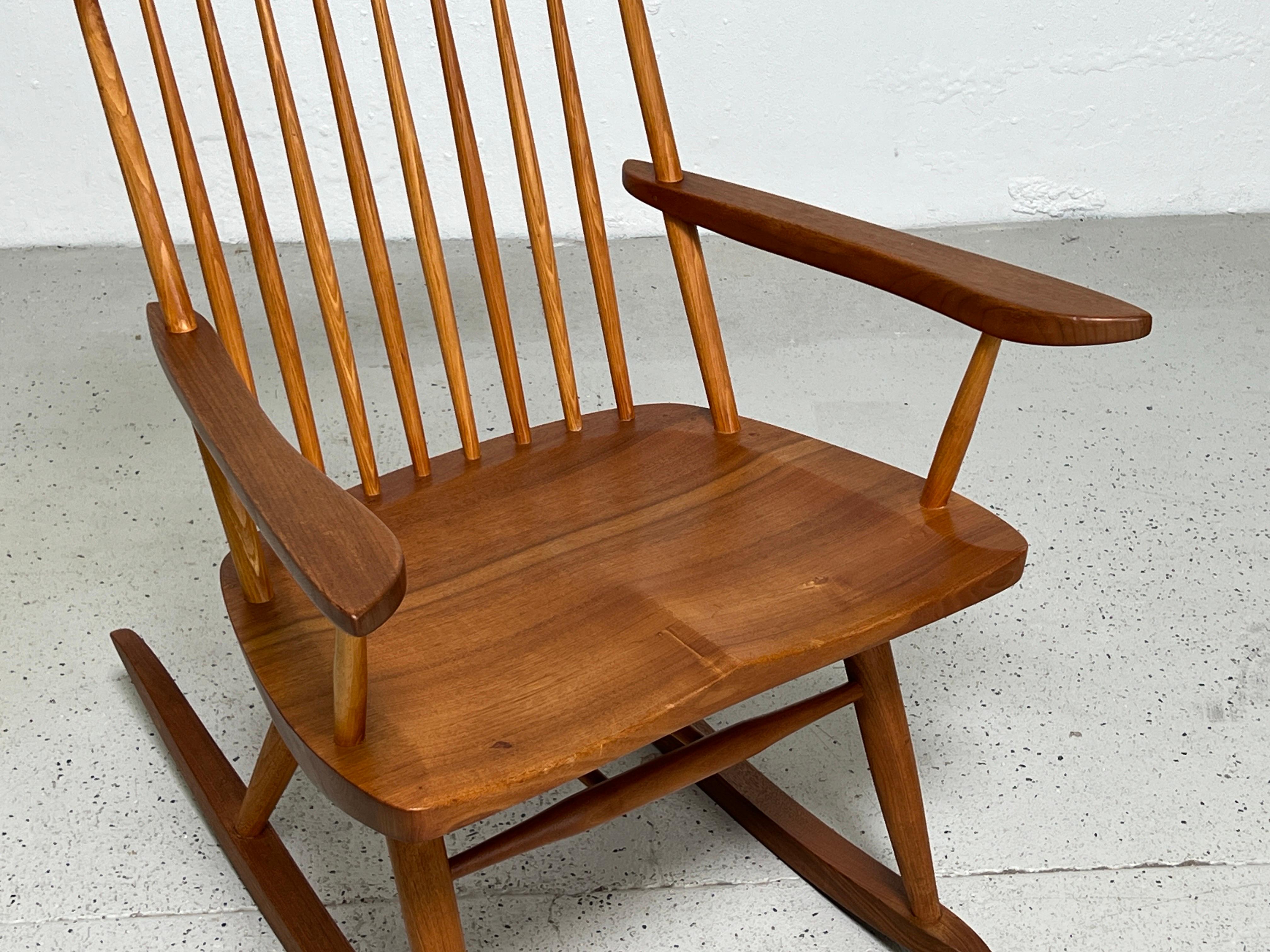 Late 20th Century Rocking Chair by Mira Nakashima  For Sale
